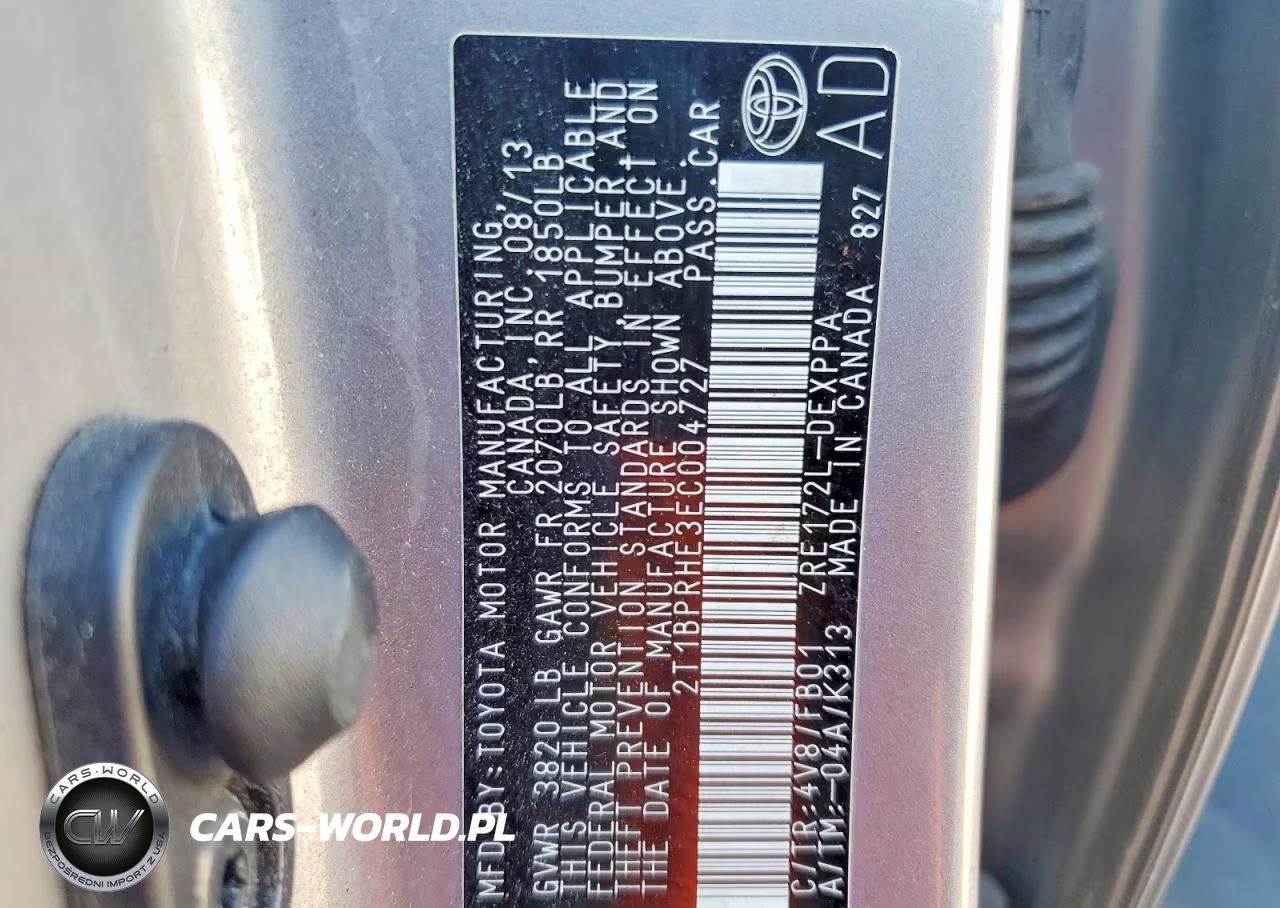 2014 Toyota Corolla Le Eco Plus VIN:2T1BPRHE3EC004727 - 13