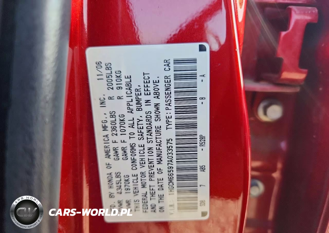2007 Honda Accord Ex VIN:1HGCM66597A033575 - 13