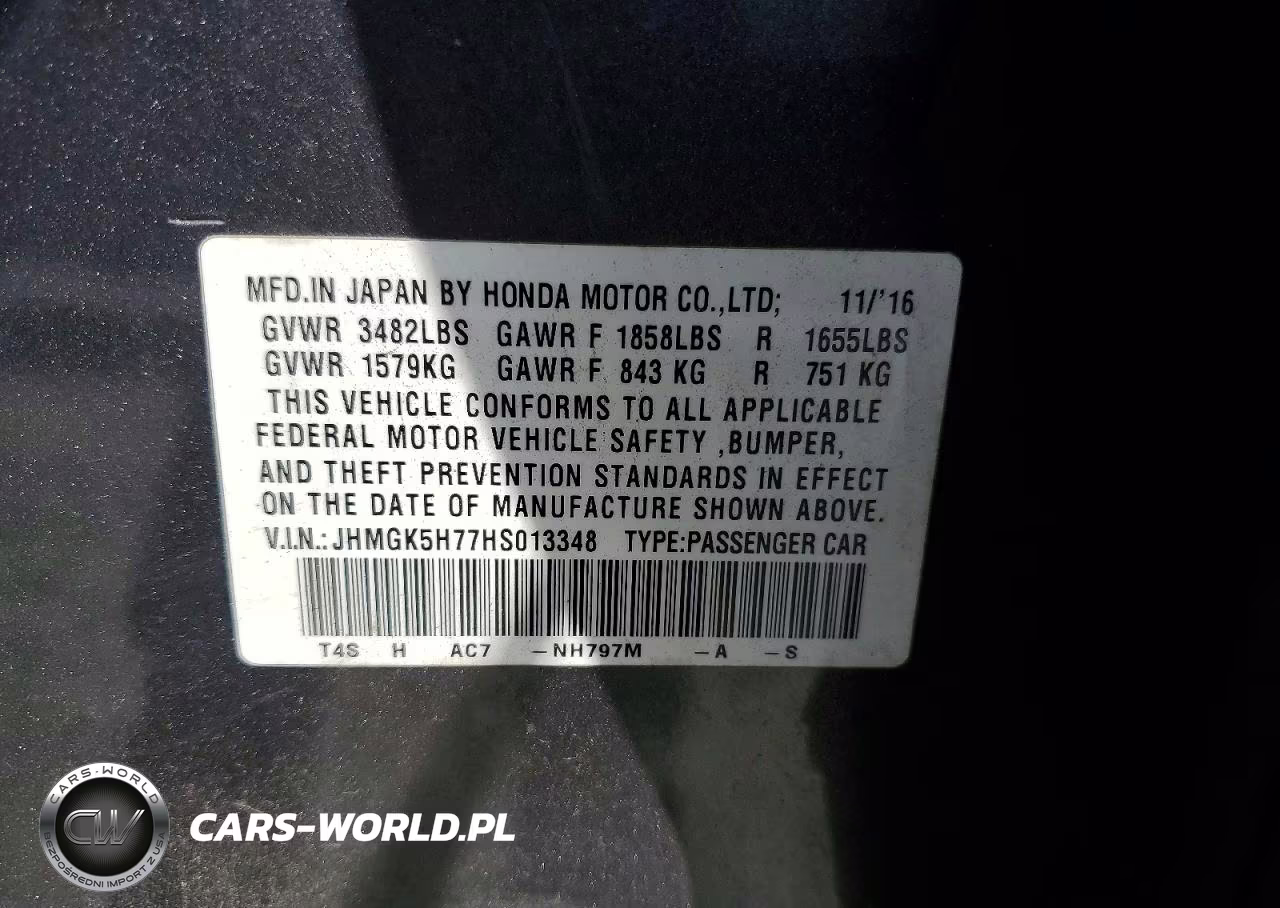 2017 Honda Fit Ex VIN:JHMGK5H77HS013348 - 14