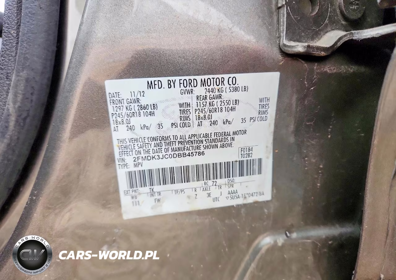 2013 Ford Edge Sel VIN:2FMDK3JC0DBB45786 - 12