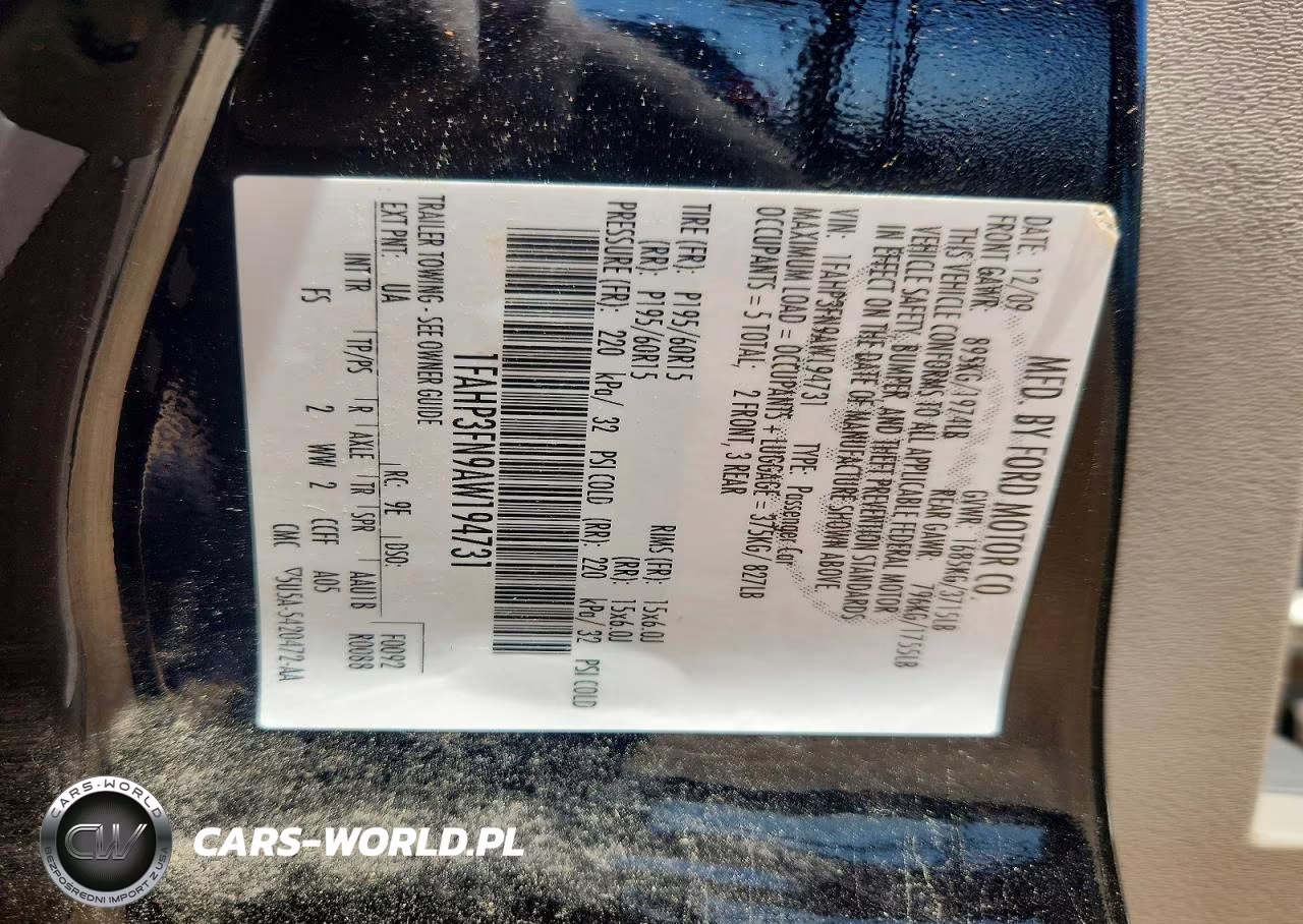 2010 Ford Focus Se VIN:1FAHP3FN9AW194731 - 13