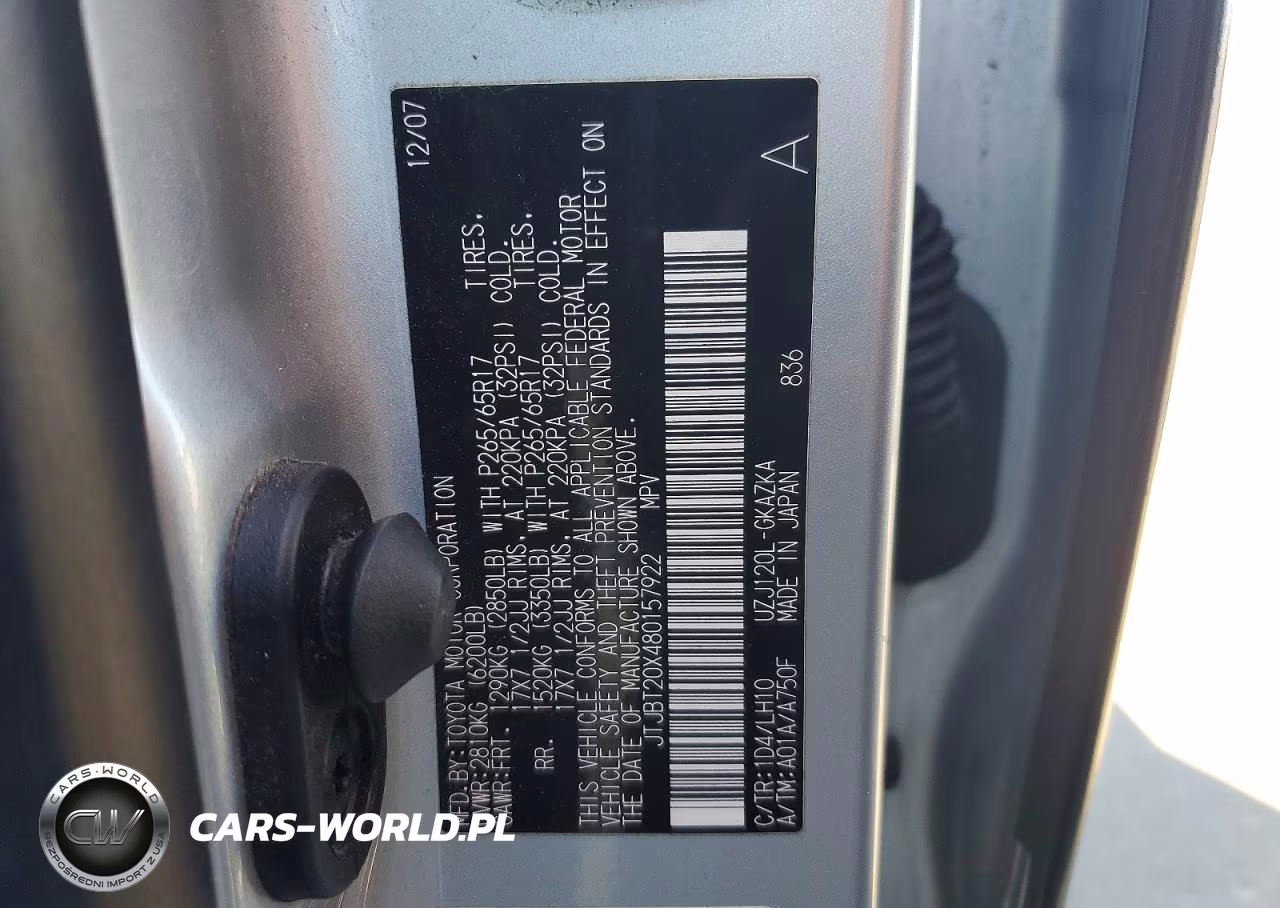 2008 Lexus Gx 470 VIN:JTJBT20X480157922 - 13