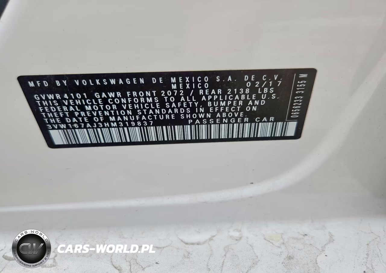 2017 Volkswagen Jetta S VIN:3VW167AJ3HM319837 - 12