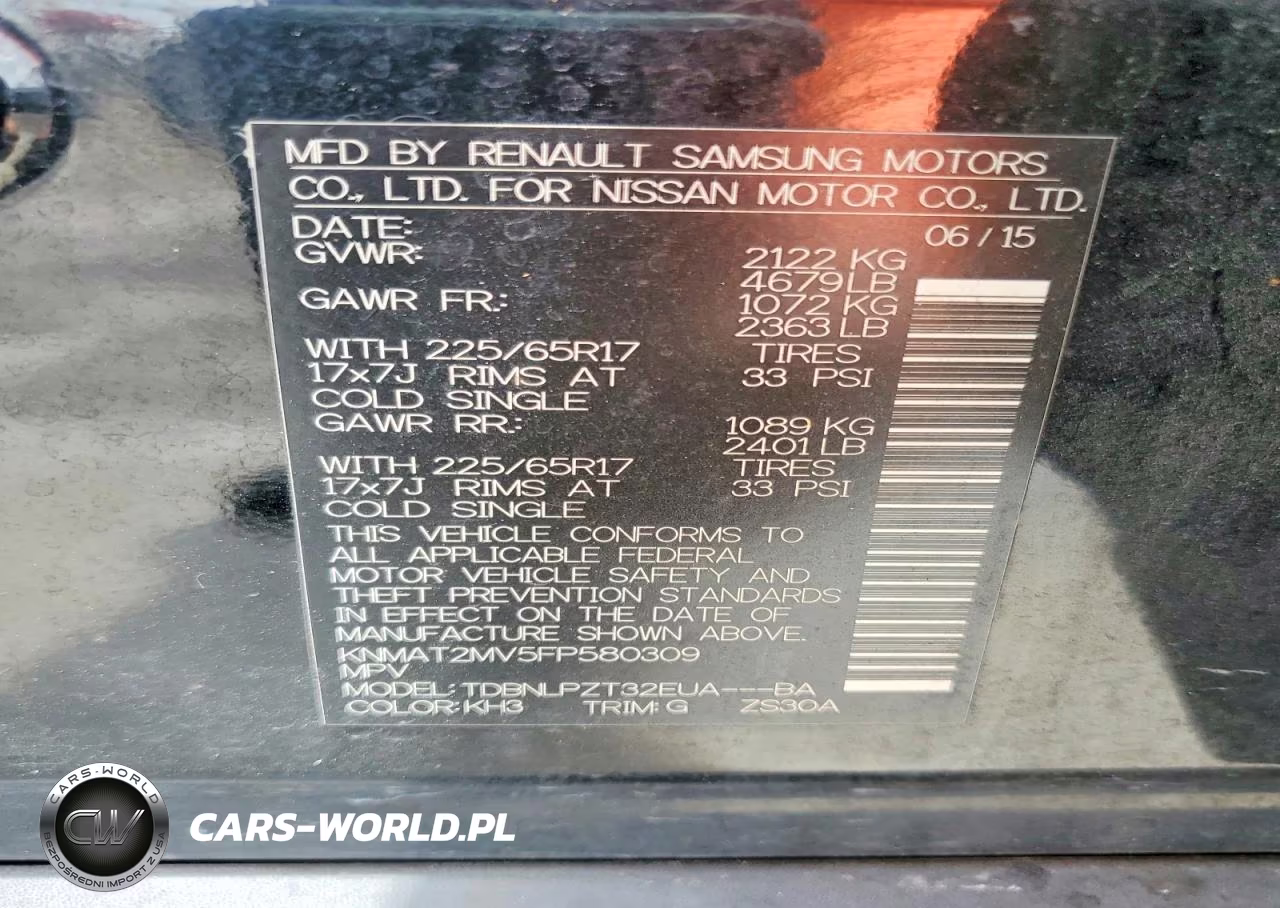 2015 Nissan Rogue S VIN:KNMAT2MV5FP580309 - 12