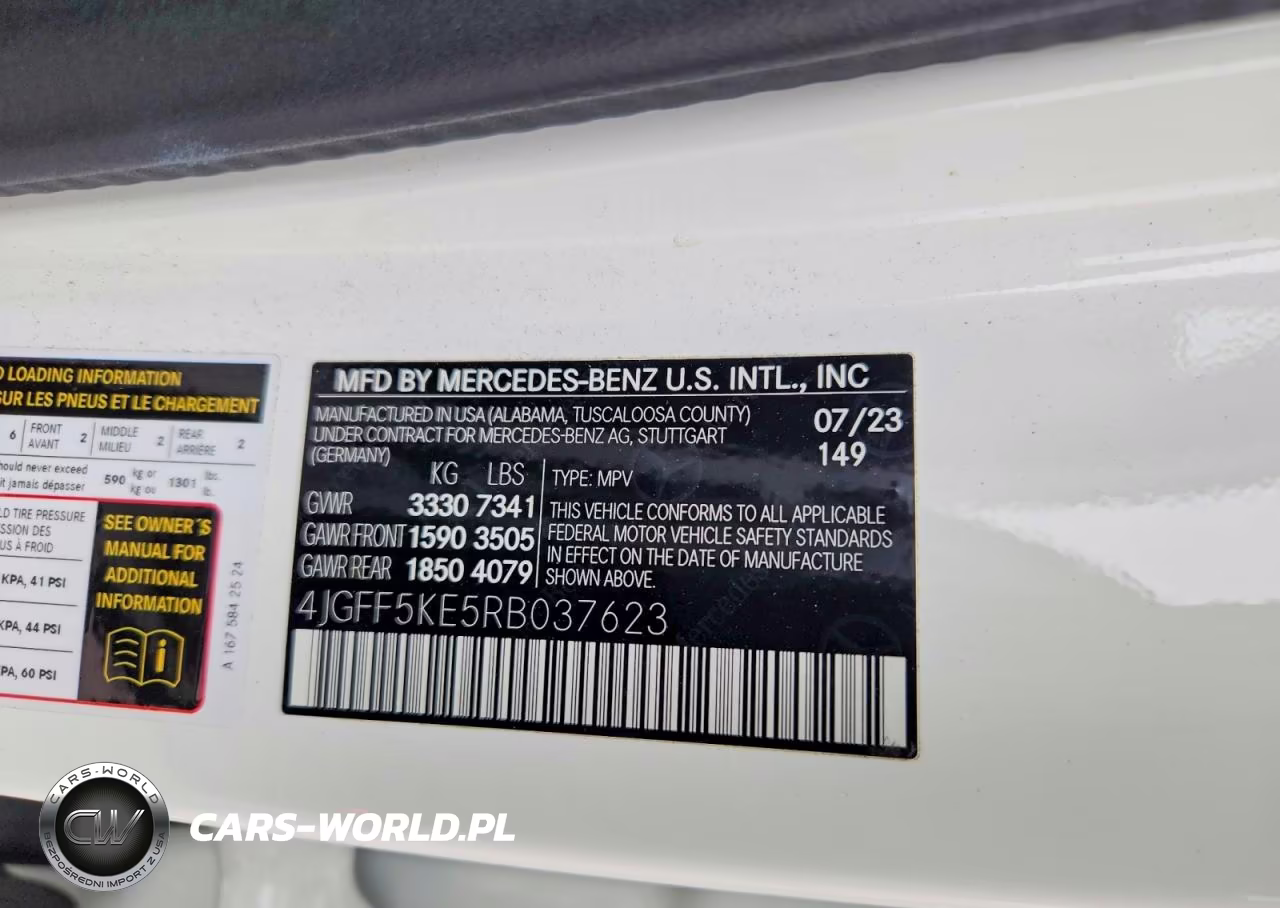 2024 Mercedes-Benz Gls 450 4Matic VIN:4JGFF5KE5RB037623 - 12