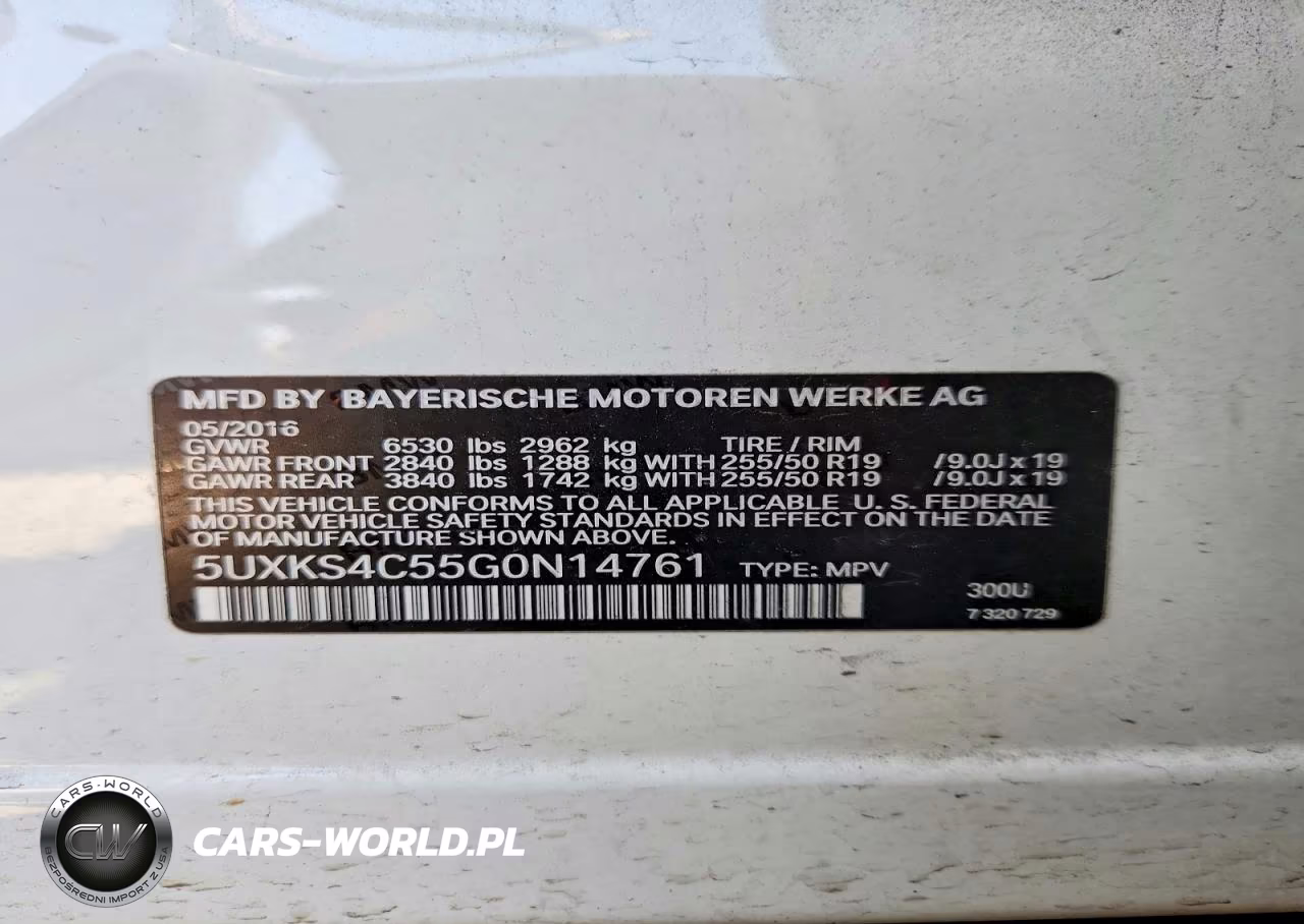 2016 BMW X5 xDrive35D VIN:5UXKS4C55G0N14761 - 13