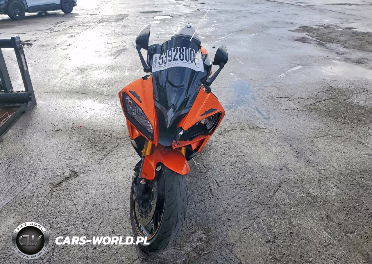 2009 Yama Yzfr6 VIN:JYARJ16E09A018529 - 2
