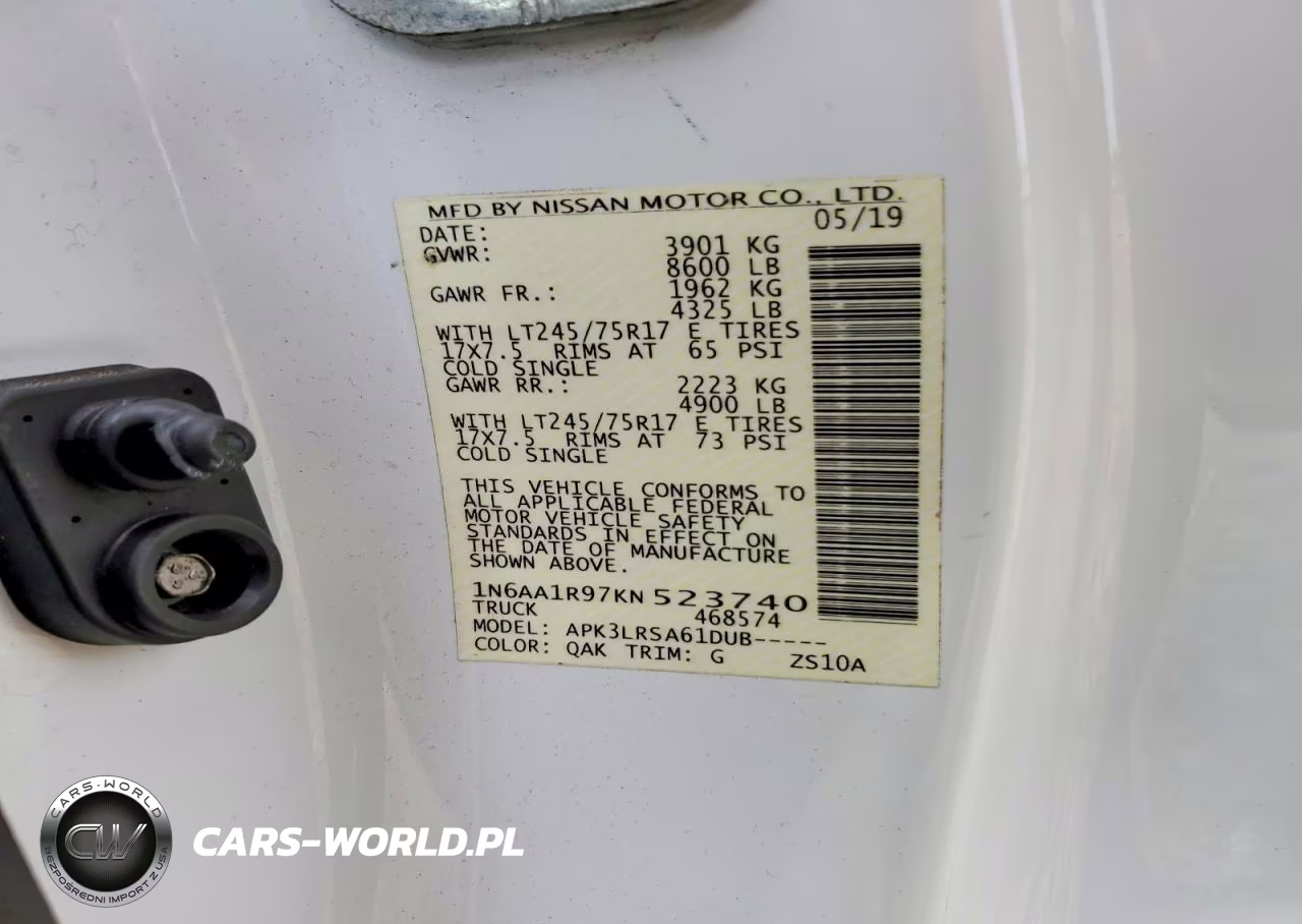 2019 Nissan Titan Xd S VIN:1N6AA1R97KN523740 - 12