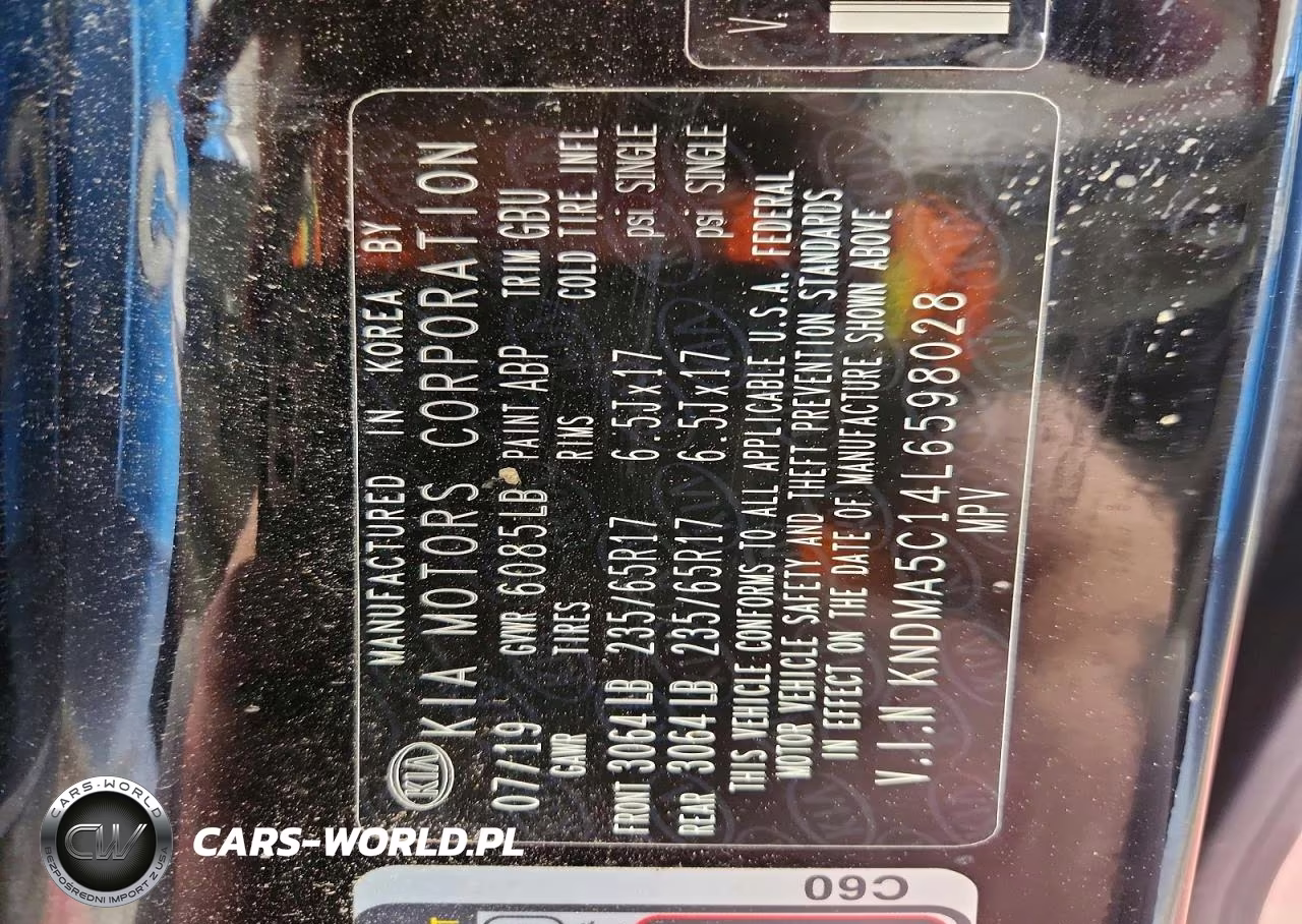 2020 Kia Sedona L VIN:KNDMA5C14L6598028 - 14