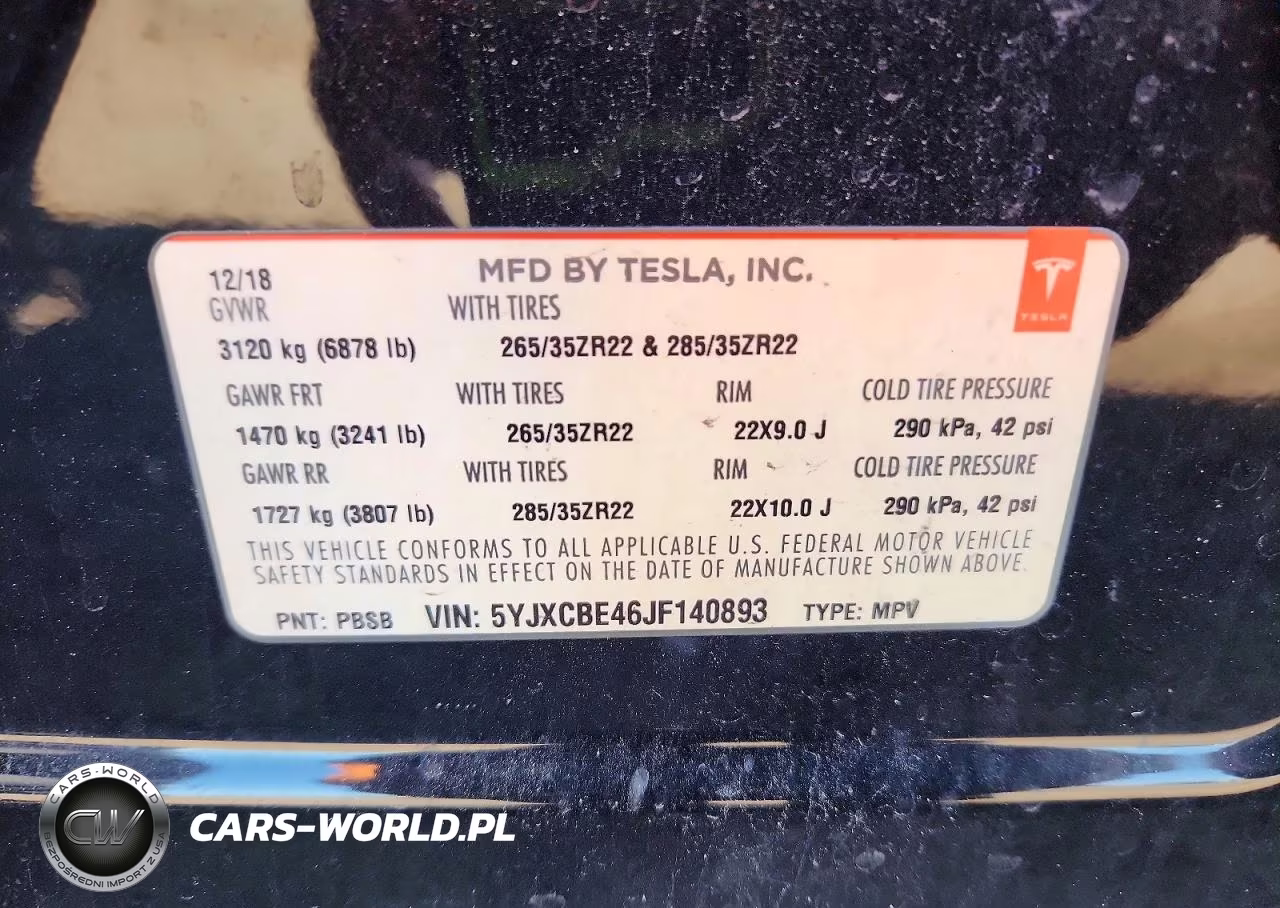 2018 Tesla Model X VIN:5YJXCBE46JF140893 - 13