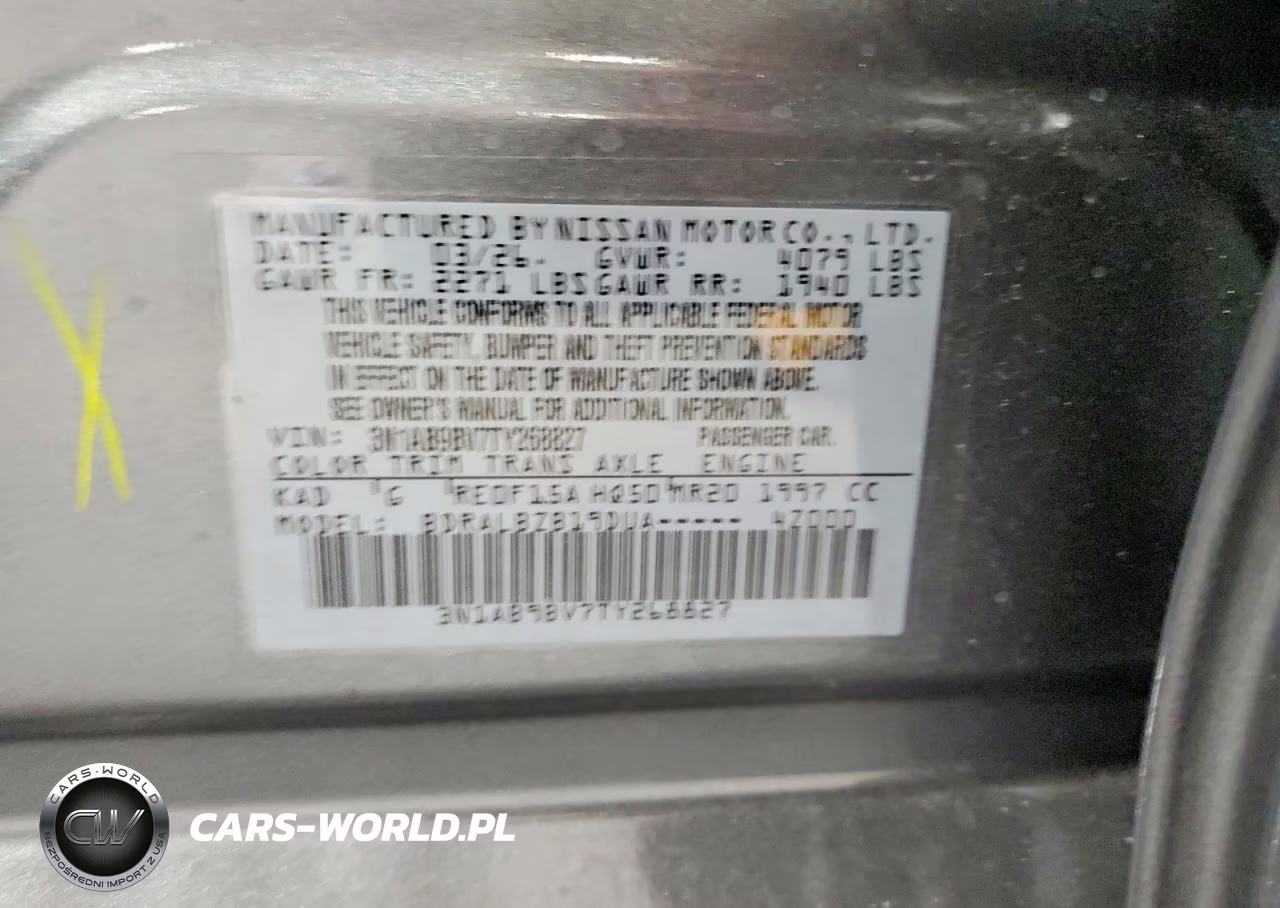 2026 Nissan Sentra S VIN:3N1AB9BV7TY268827 - 12