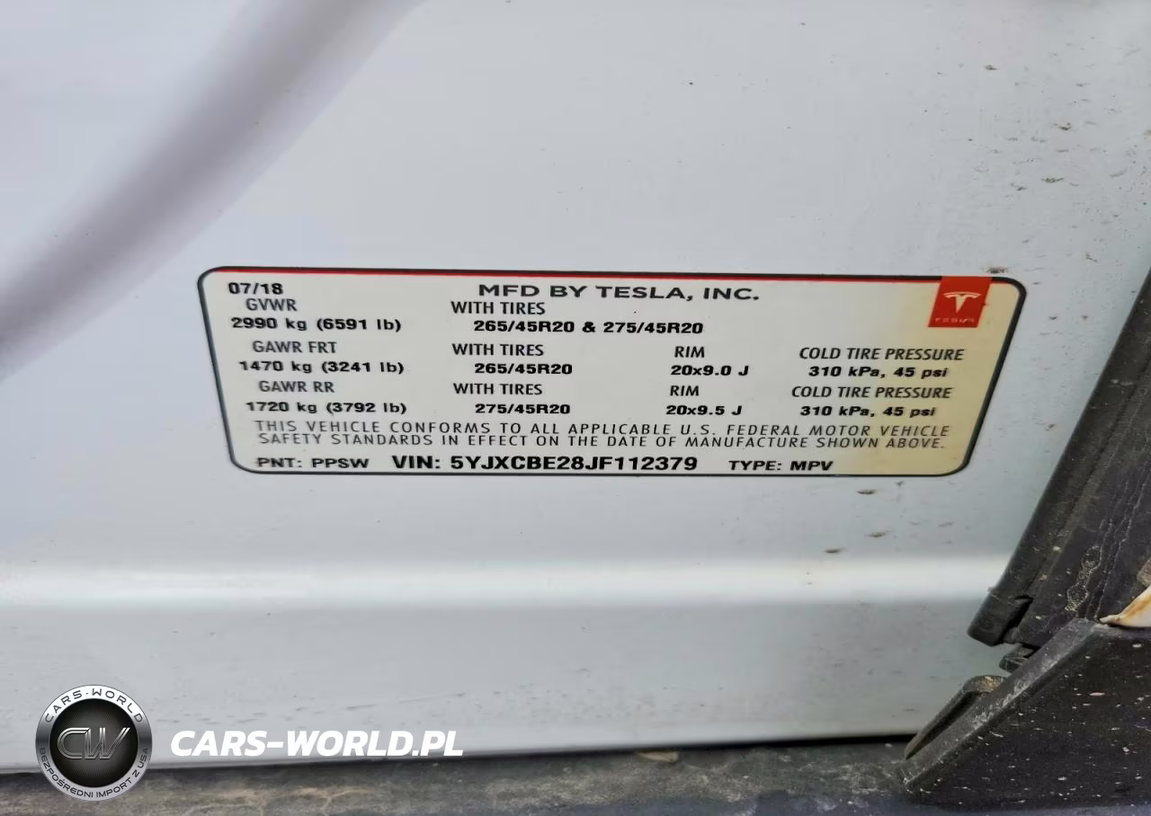 2018 Tesla Model X VIN:5YJXCBE28JF112379 - 12