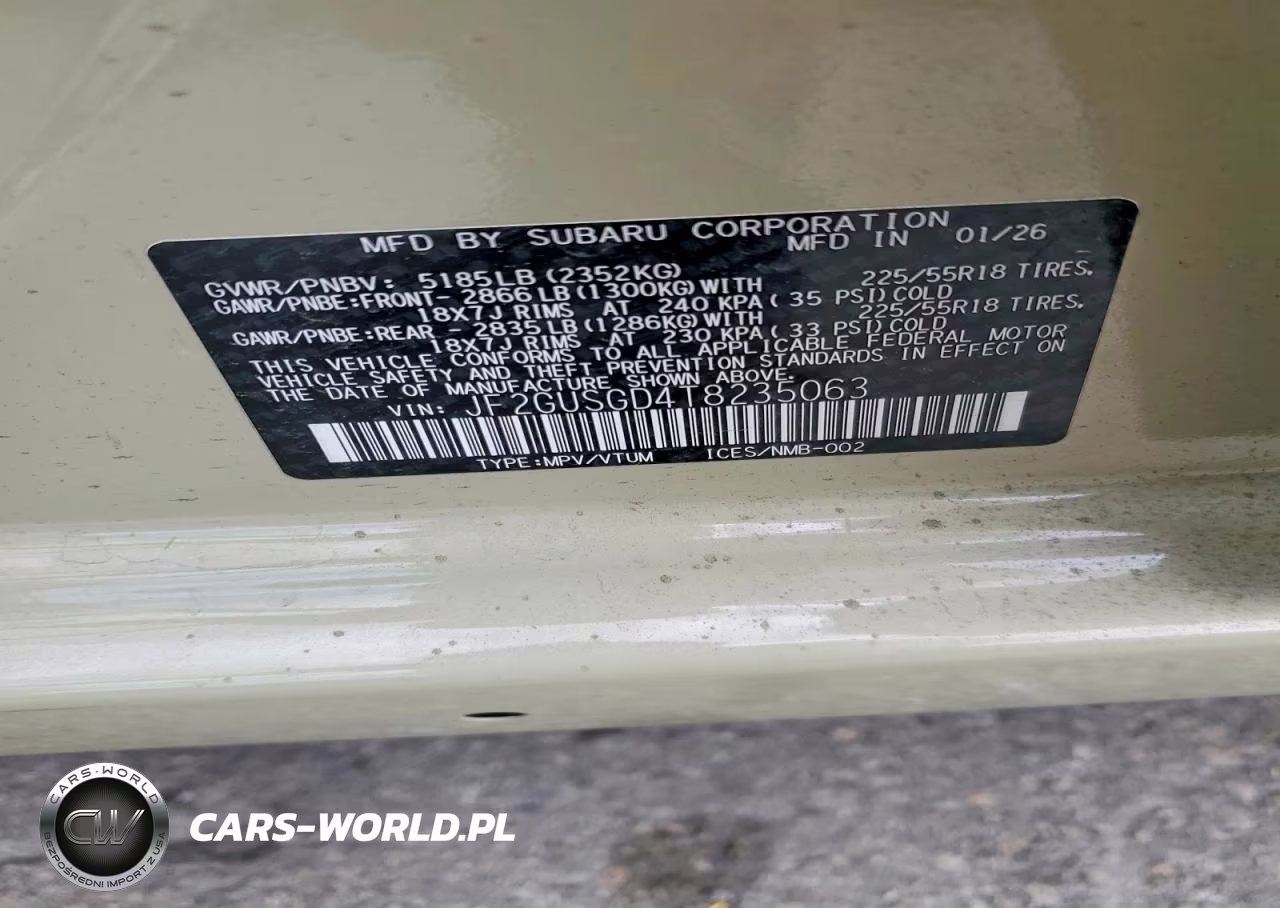 2026 Subaru Crosstrek Sport VIN:JF2GUSGD4T8235063 - 14