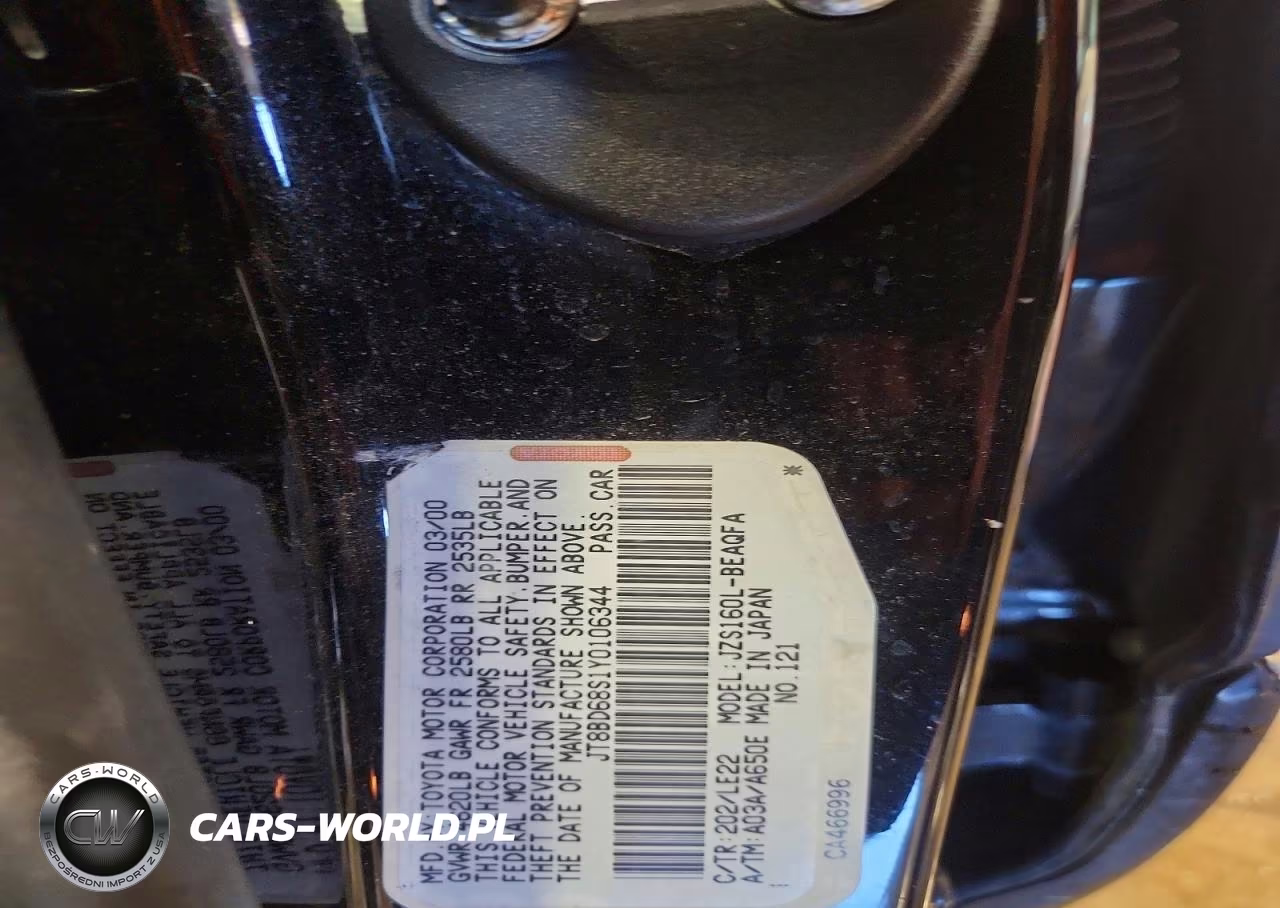 2000 Lexus Gs 300 VIN:JT8BD68S1Y0106344 - 13