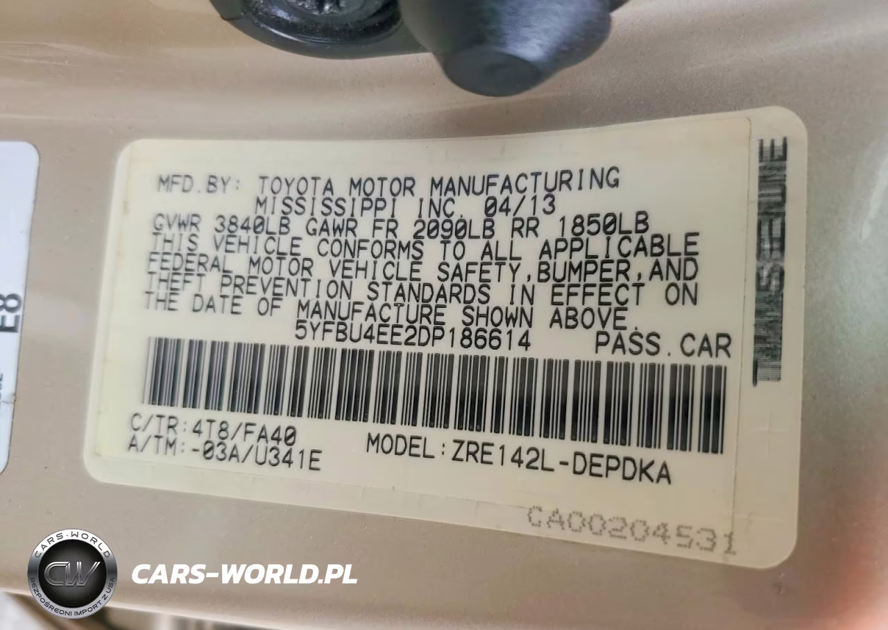 2013 Toyota Corolla L VIN:5YFBU4EE2DP186614 - 12