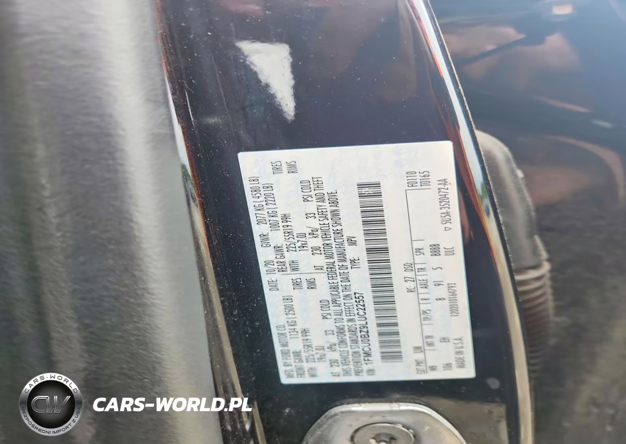 2020 Ford Escape Se Sport VIN:1FMCU0BZ9LUC22557 - 13
