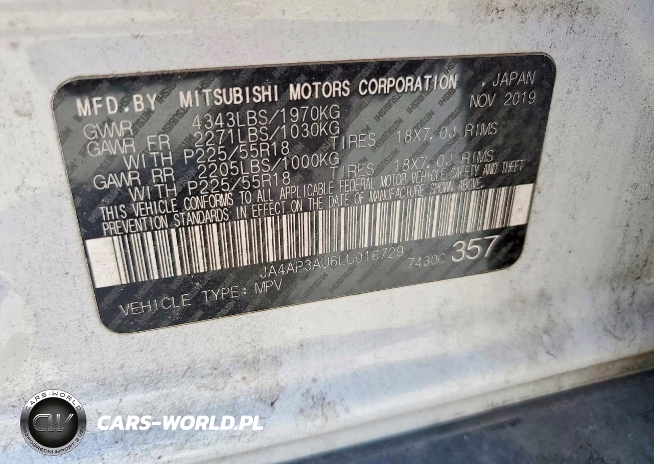 2020 Mitsubishi Outlander Sport Es VIN:JA4AP3AU6LU016729 - 13