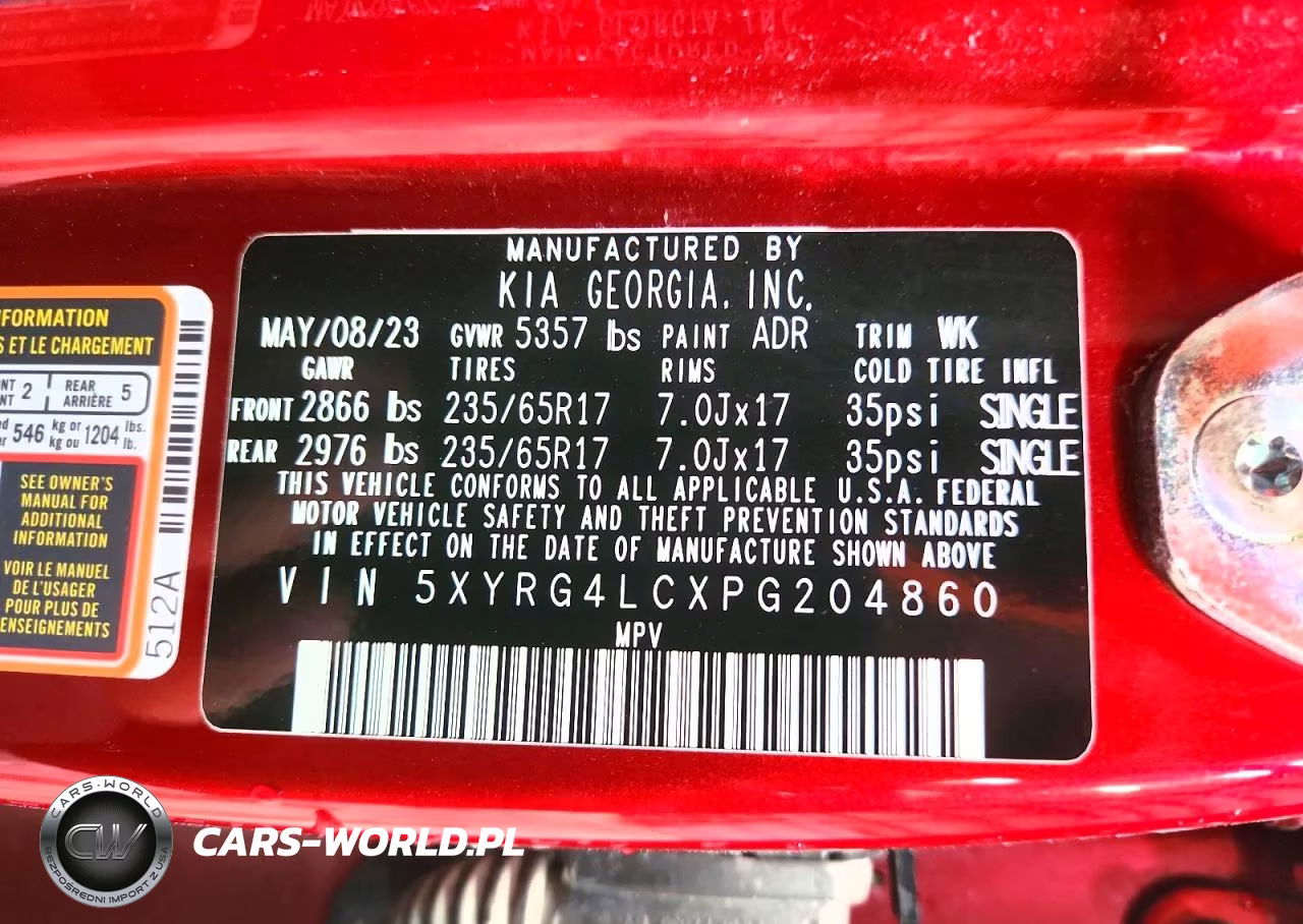 2023 Kia Sorento Lx VIN:5XYRG4LCXPG204860 - 14