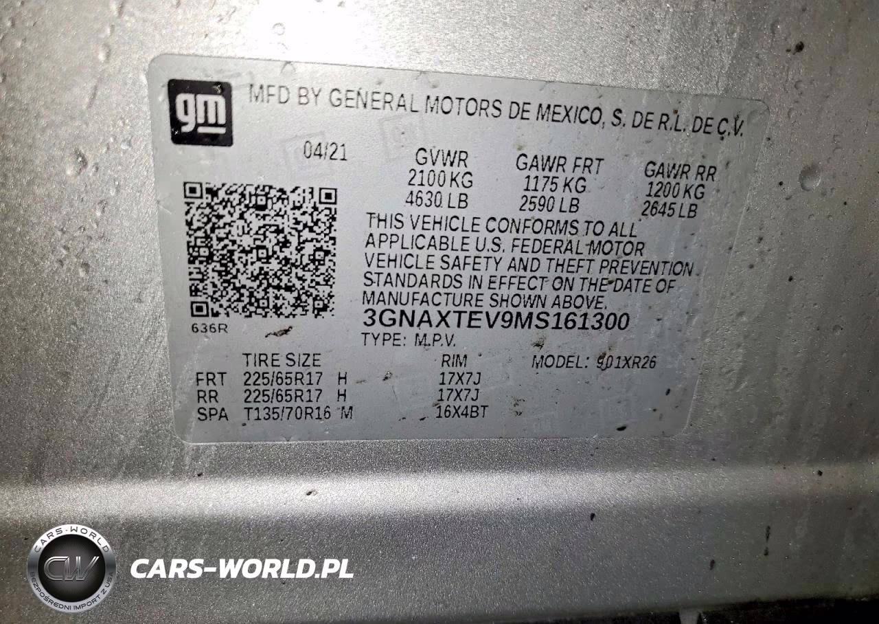 2021 Chevrolet Equinox Lt VIN:3GNAXTEV9MS161300 - 13