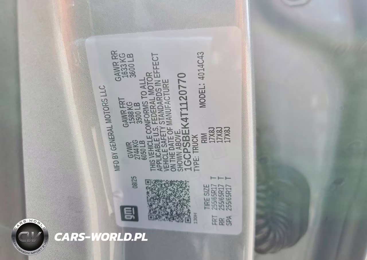 2026 Chevrolet Colorado VIN:1GCPSBEK4T1120770 - 13