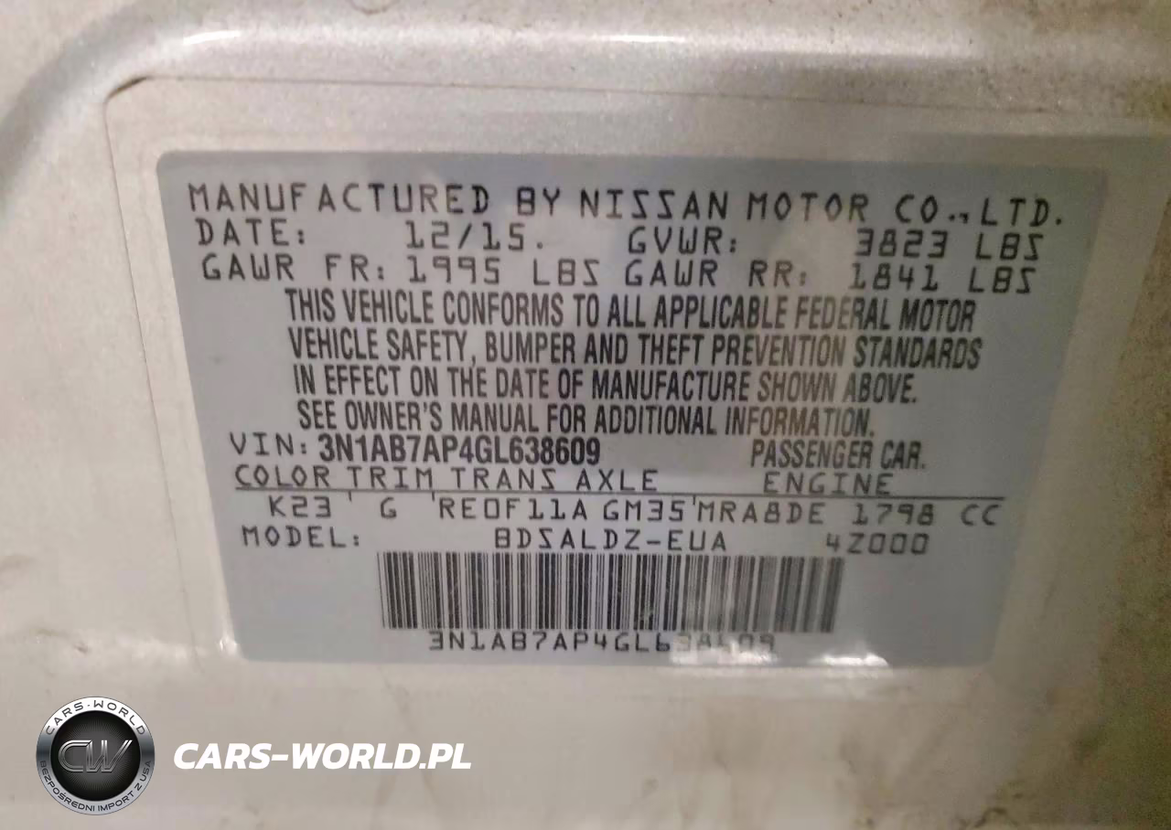2016 Nissan Sentra S VIN:3N1AB7AP4GL638609 - 12