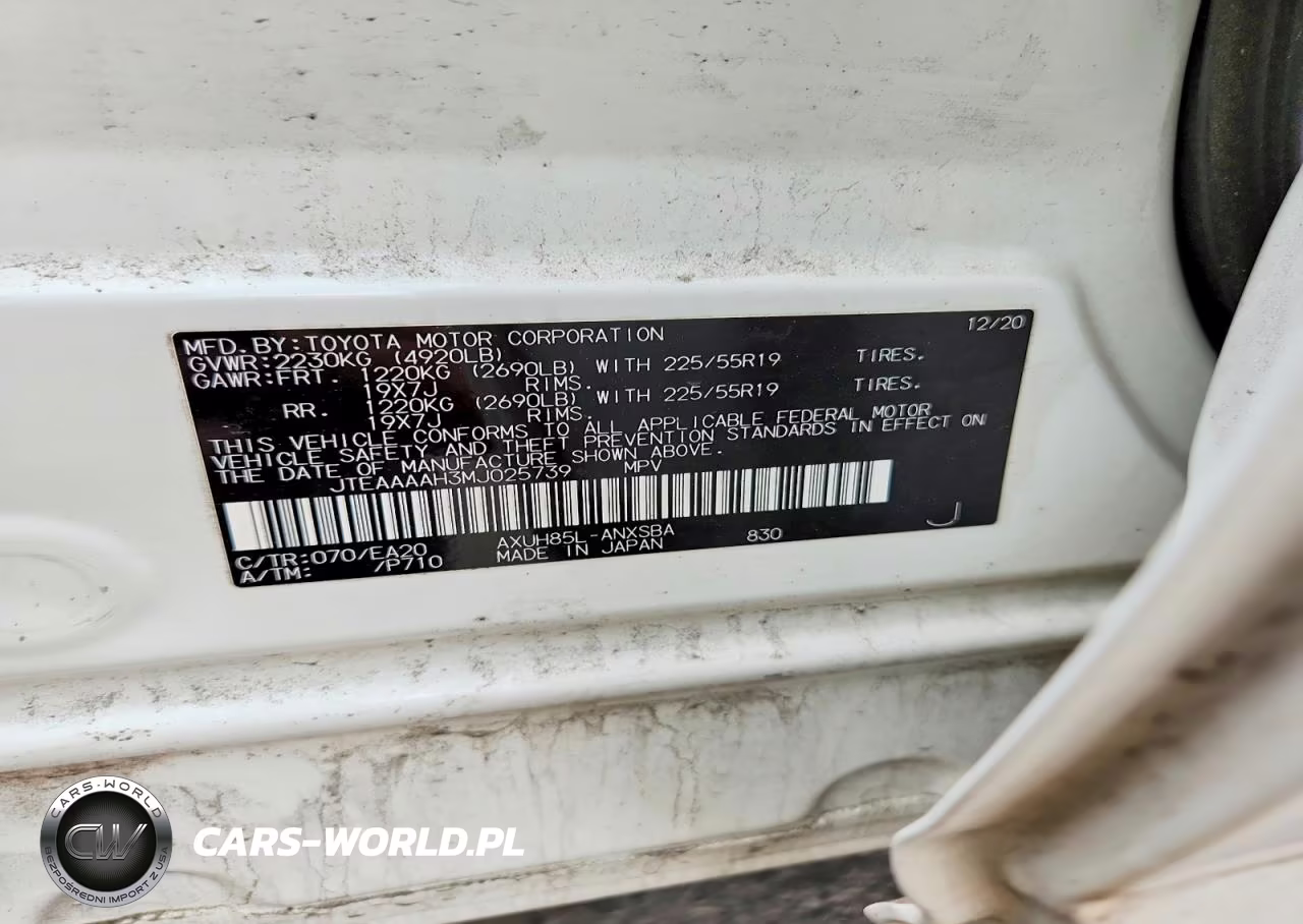 2021 Toyota Venza Limited VIN:JTEAAAAH3MJ025739 - 13