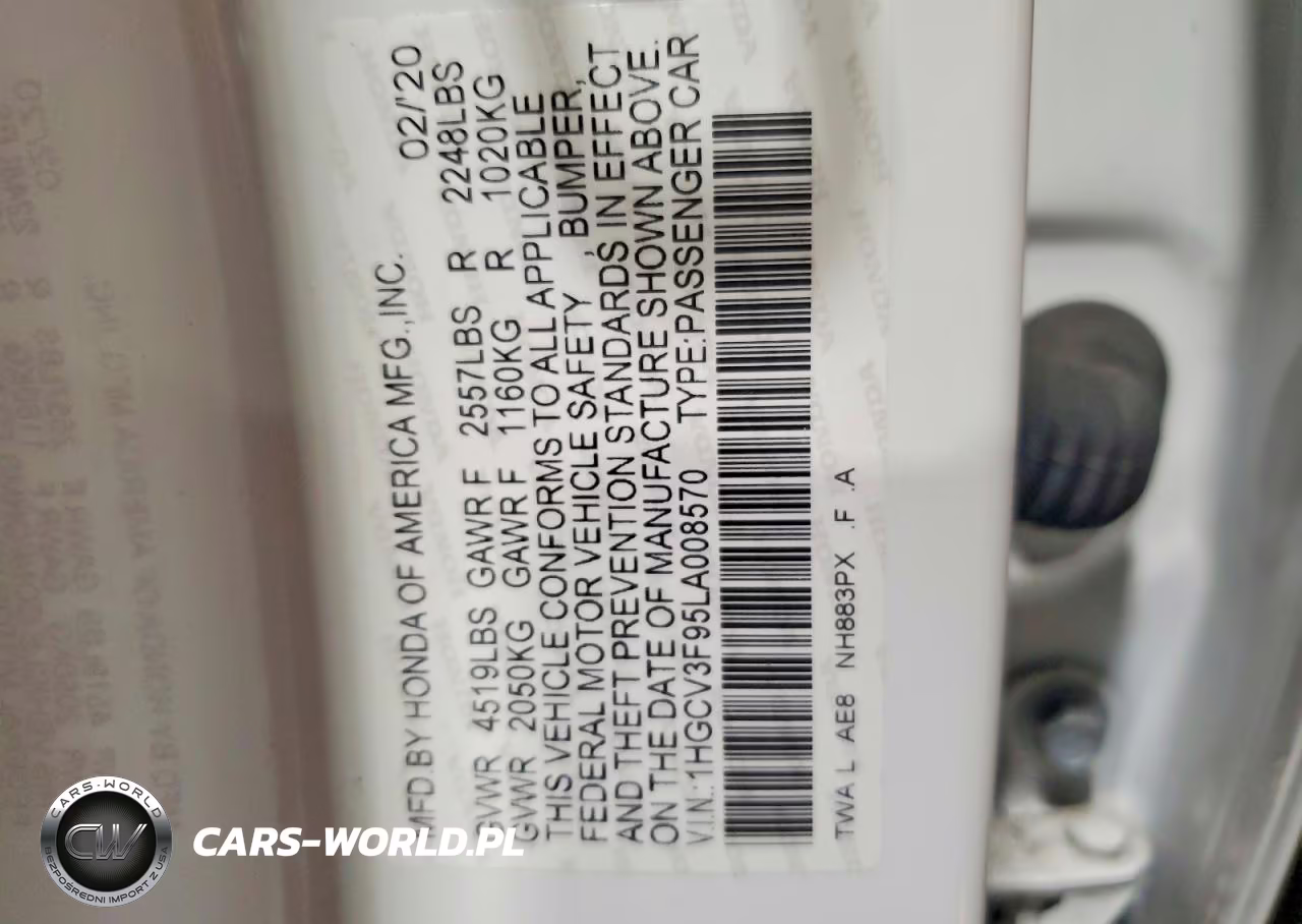 2020 Honda Accord Touring Hybrid VIN:1HGCV3F95LA008570 - 13
