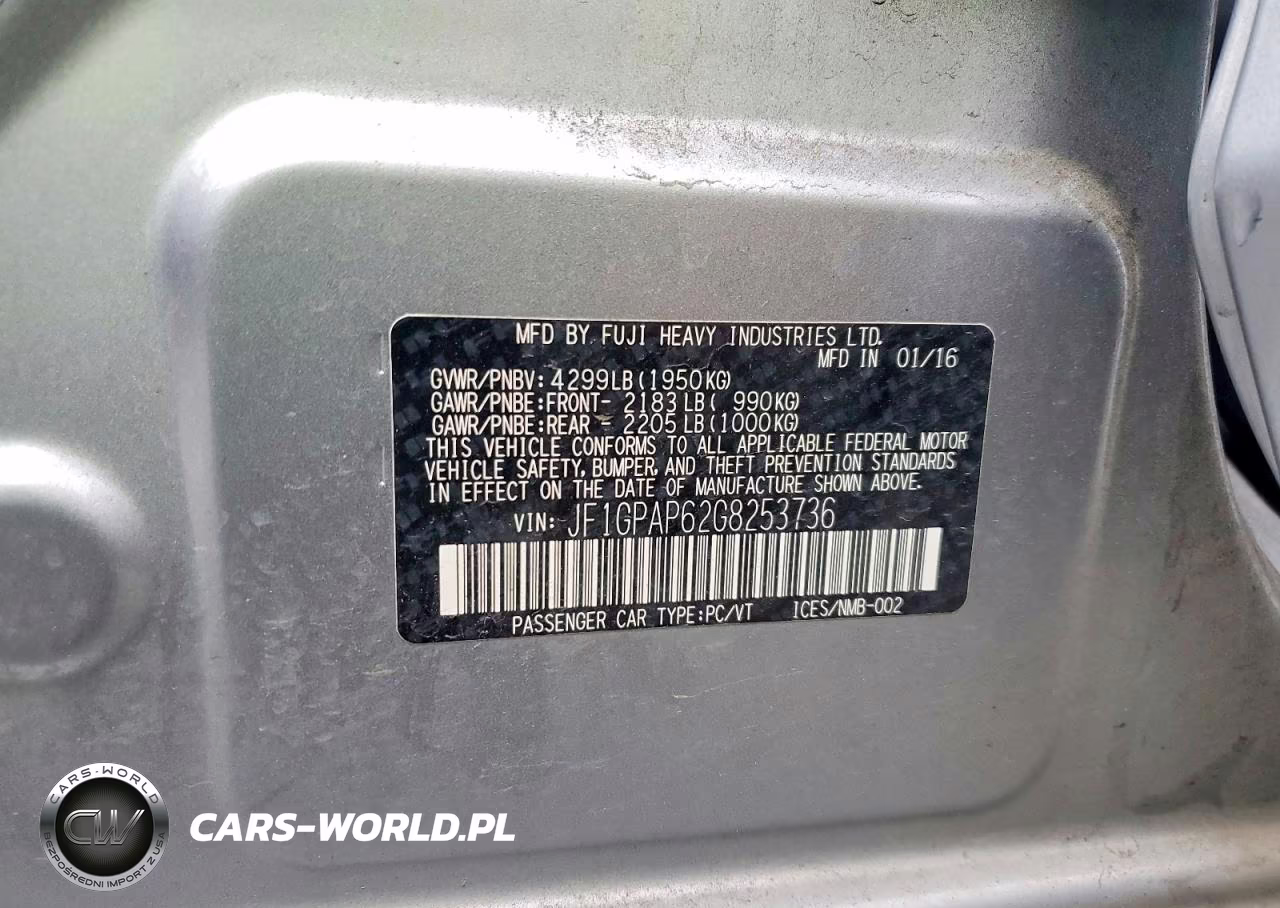 2016 Subaru Impreza Sport Premium VIN:JF1GPAP62G8253736 - 13