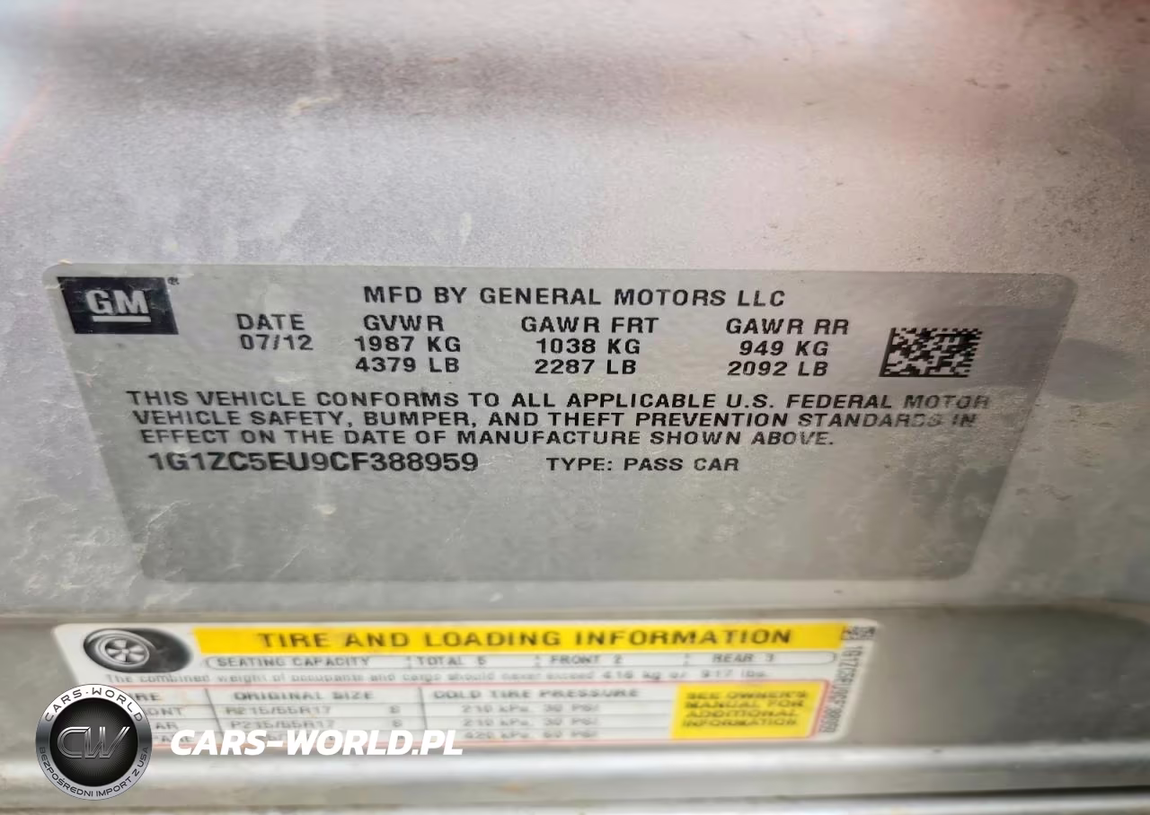 2012 Chevrolet Malibu 1Lt VIN:1G1ZC5EU9CF388959 - 12