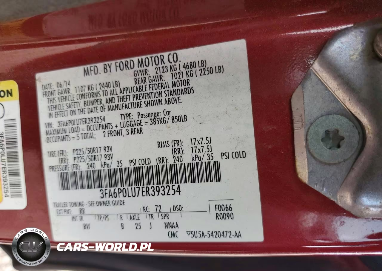 2014 Ford Fusion Se Hybrid VIN:3FA6P0LU7ER393254 - 12