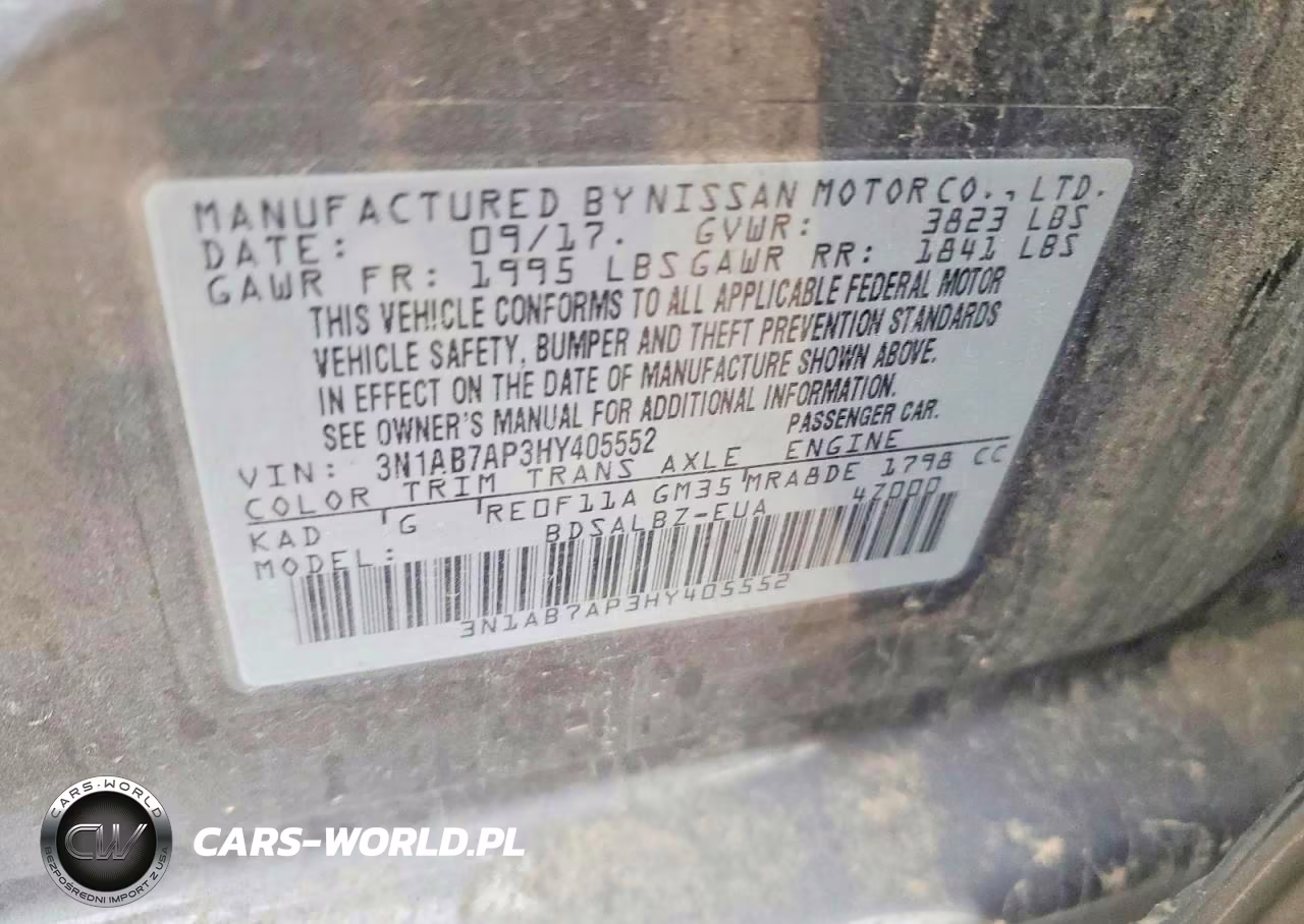 2017 Nissan Sentra S VIN:3N1AB7AP3HY405552 - 12