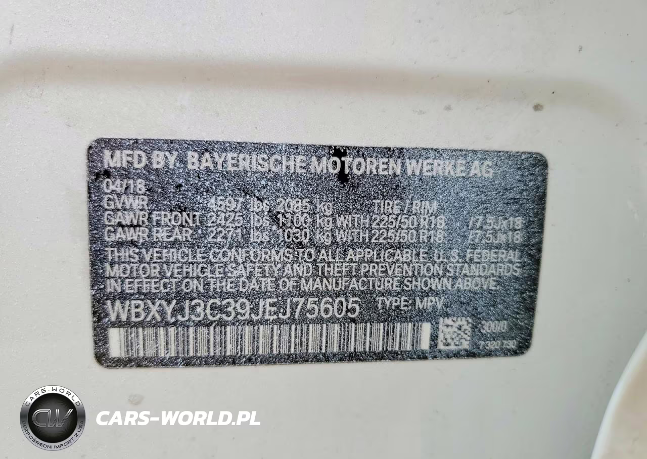2018 BMW X2 Sdrive28I VIN:WBXYJ3C39JEJ75605 - 12