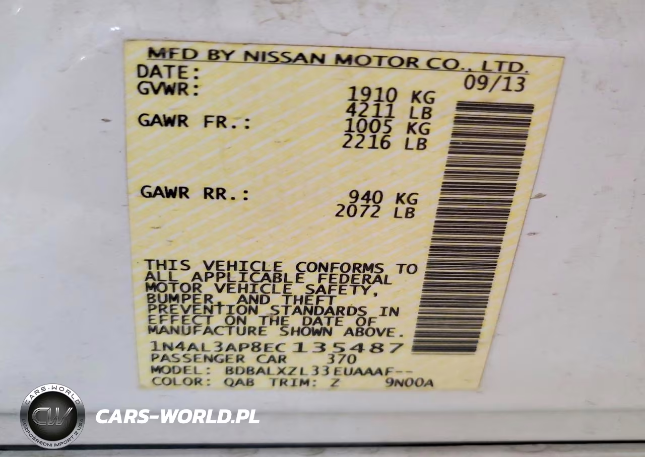 2014 Nissan Altima Sl VIN:1N4AL3AP8EC135487 - 12
