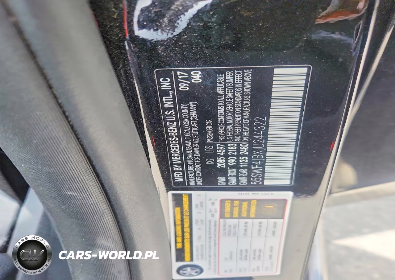 2018 Mercedes-Benz C 300 VIN:55SWF4JBXJU244322 - 12