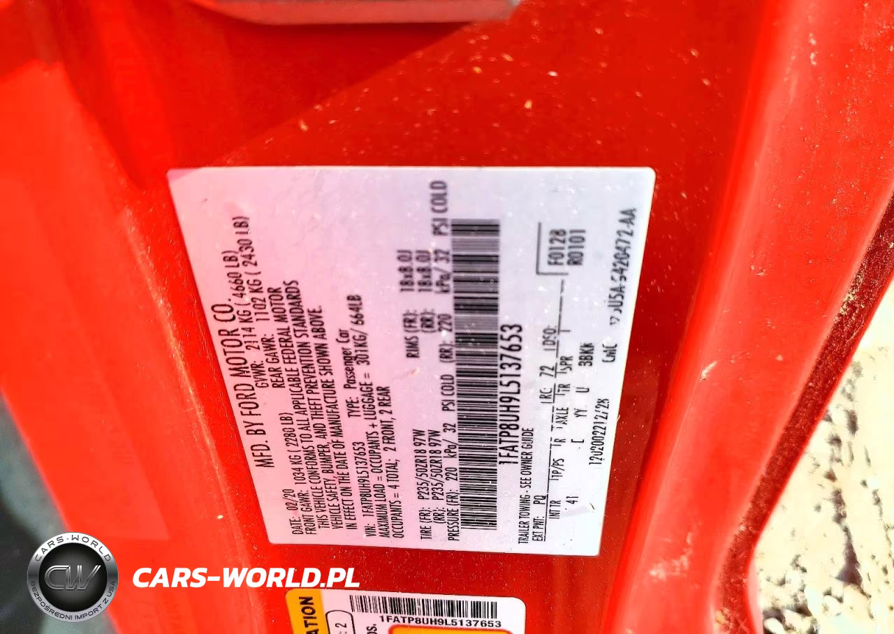 2020 Ford Mustang VIN:1FATP8UH9L5137653 - 12