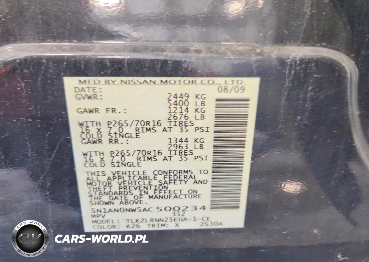 2010 Nissan Xterra X VIN:5N1AN0NW5AC500234 - 13