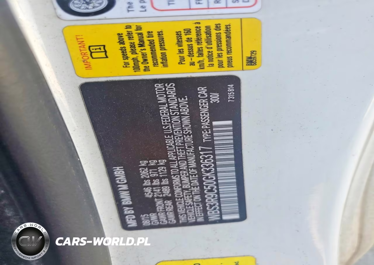 2016 BMW M4 VIN:WBS3R9C50GK336317 - 13