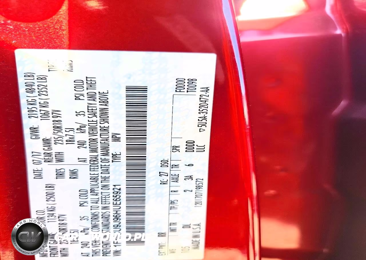 2017 Ford Escape Titanium VIN:1FMCU9J96HUE65921 - 14