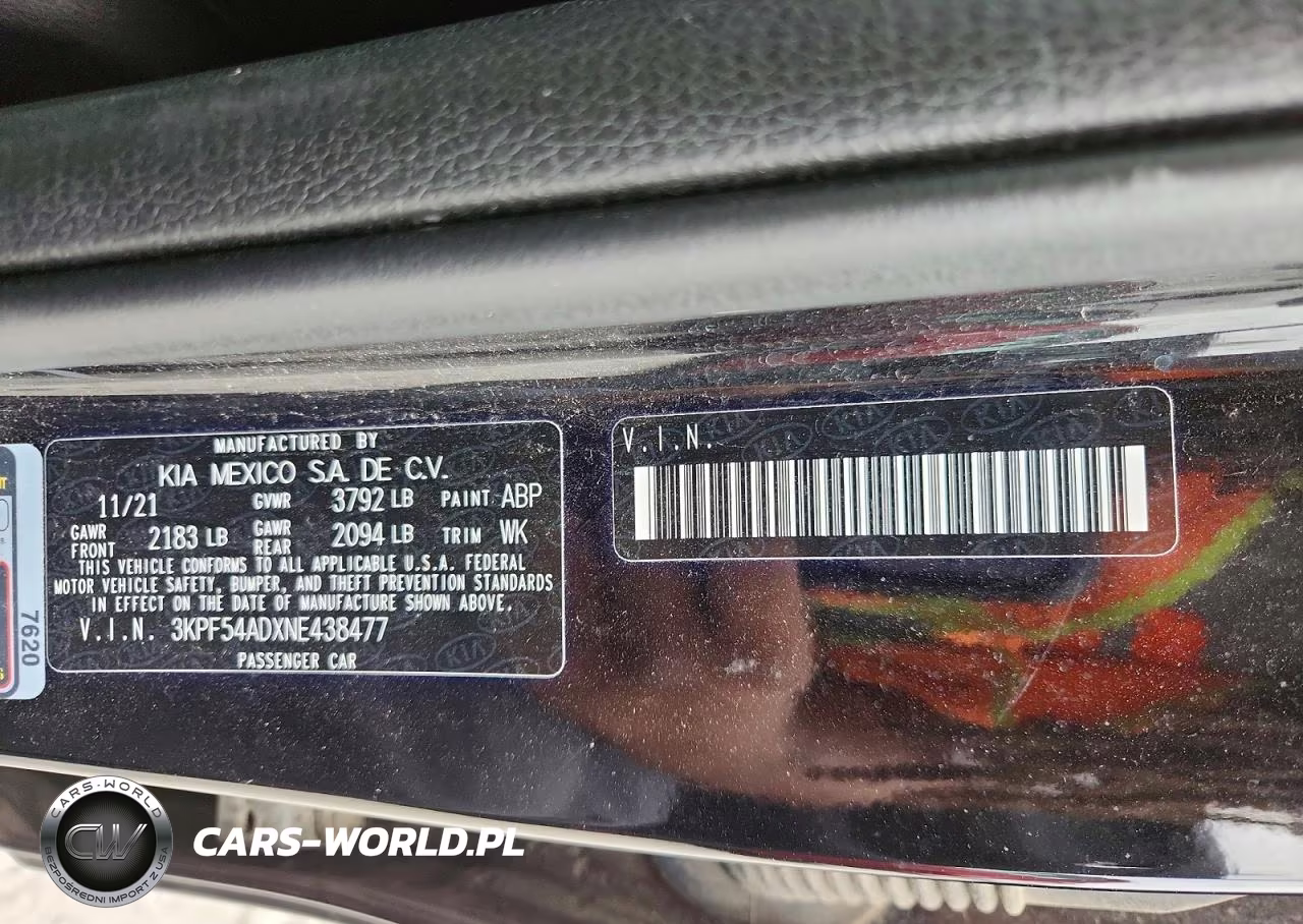 2022 Kia Forte Gt Line VIN:3KPF54ADXNE438477 - 12