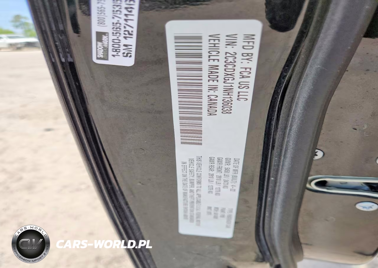 2022 Dodge Charger Scat Pack VIN:2C3CDXGJ1NH136038 - 12