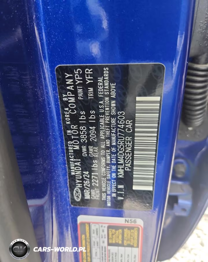 2024 Hyundai Elantra Sel VIN:KMHLM4DG5RU774603 - 13