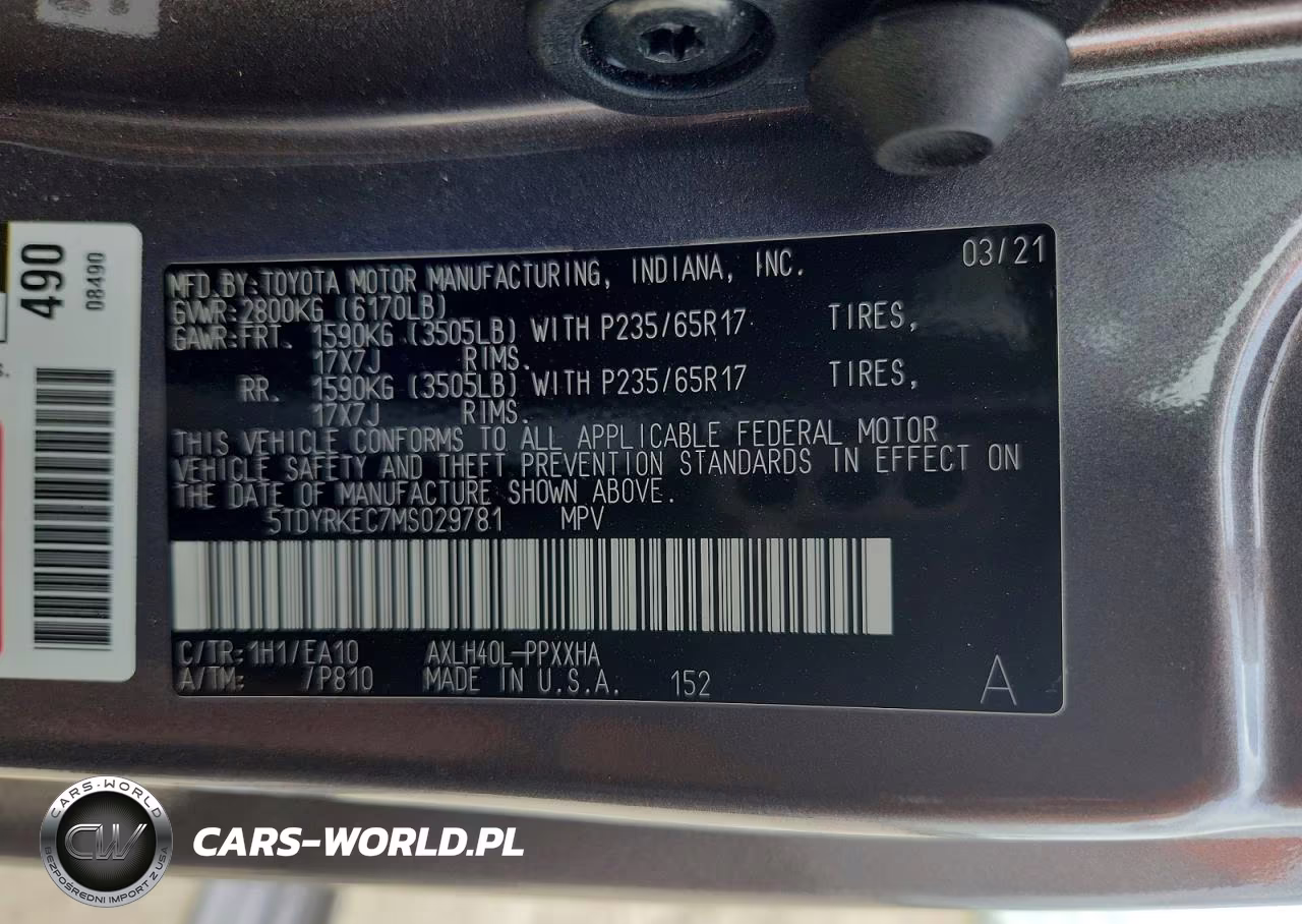 2021 Toyota Sienna Xle VIN:5TDYRKEC7MS029781 - 14