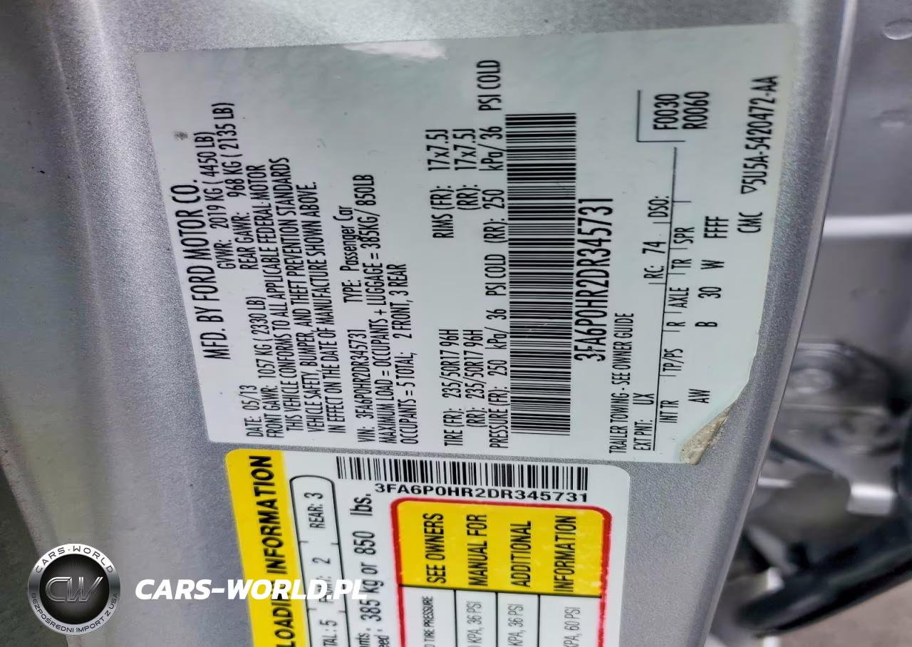 2013 Ford Fusion Se VIN:3FA6P0HR2DR345731 - 12