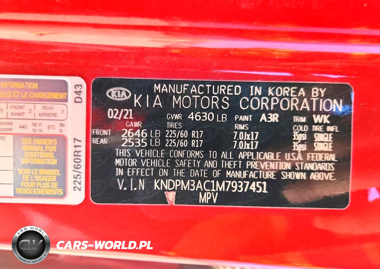 2021 Kia Sportage Lx VIN:KNDPM3AC1M7937451 - 14