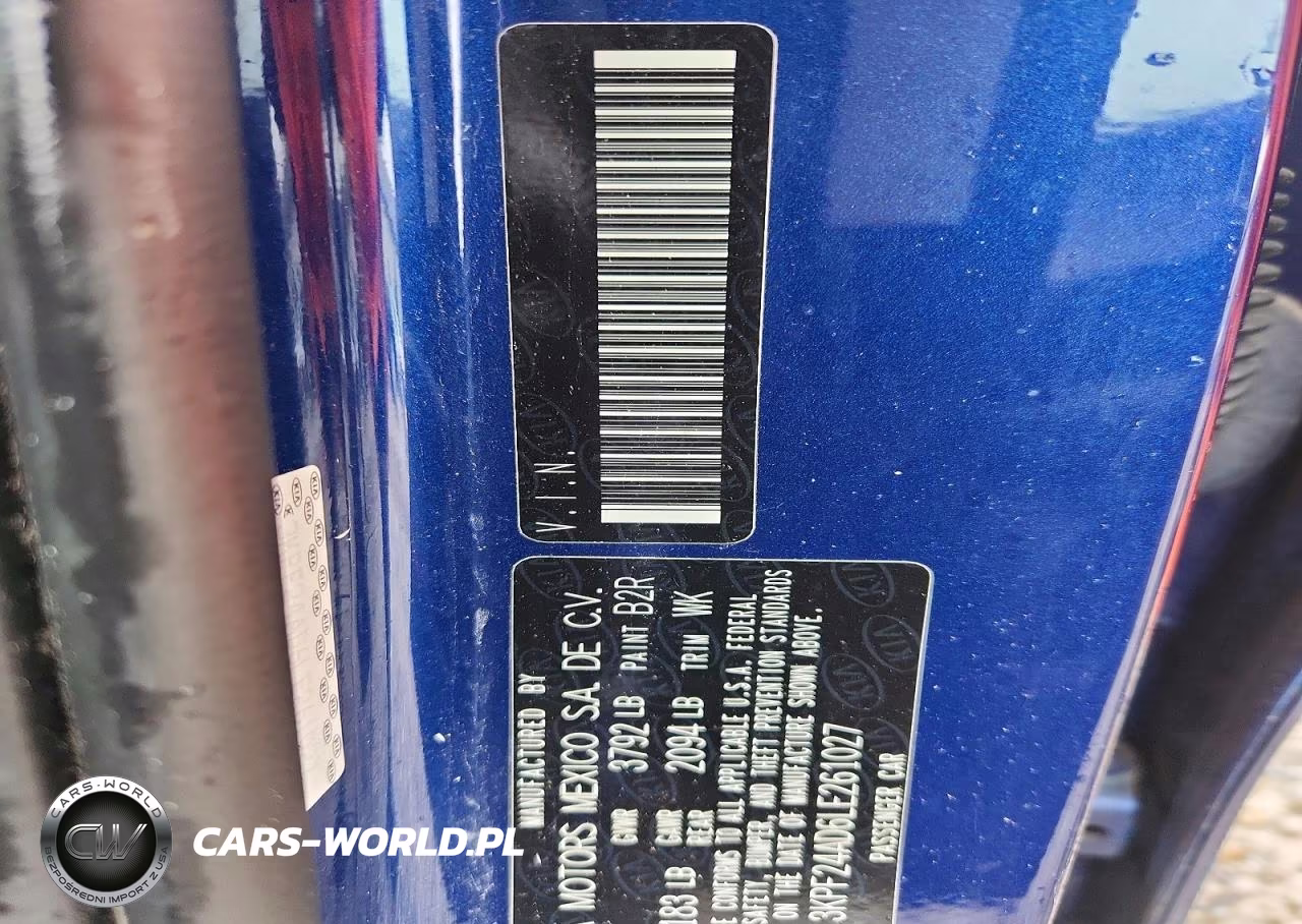 2020 Kia Forte Lxs VIN:3KPF24AD6LE261027 - 12