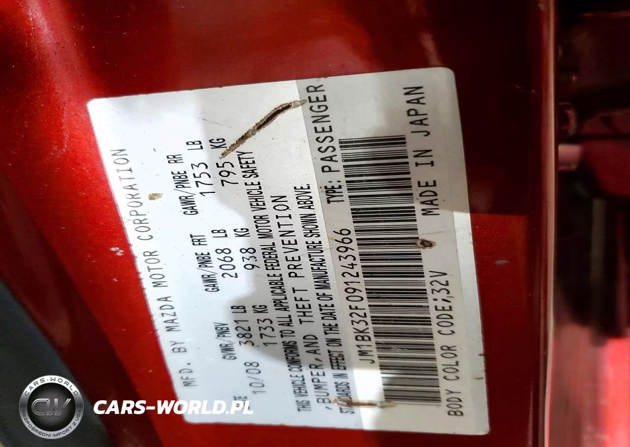 2009 Mazda 3 I VIN:JM1BK32F091243966 - 13
