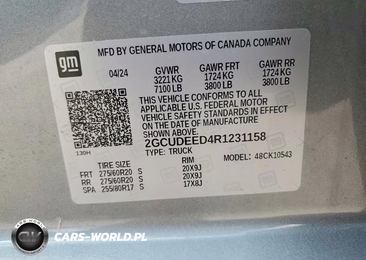 2024 Chevrolet Silverado K1500 Rst VIN:2GCUDEED4R1231158 - 12