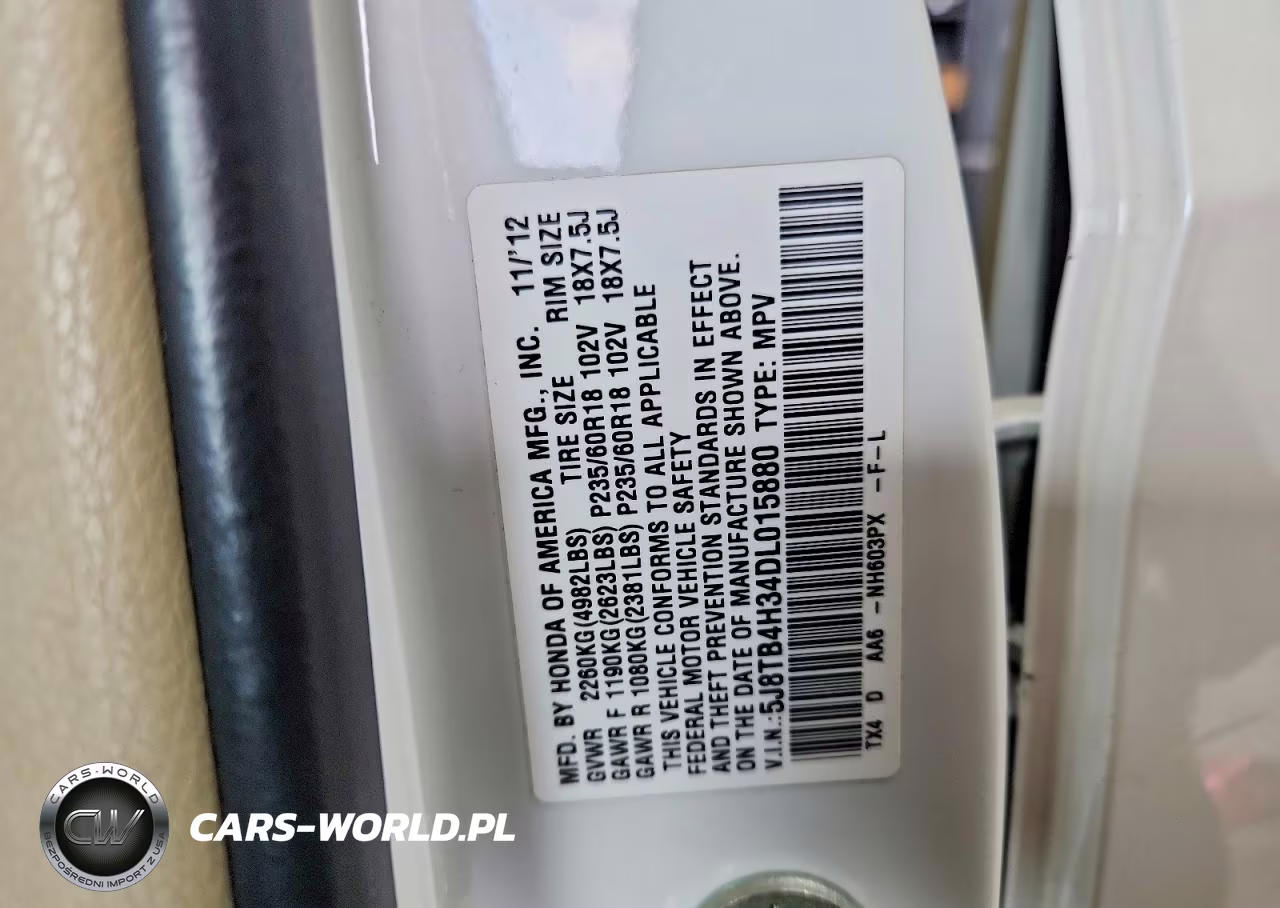 2013 Acura Rdx VIN:5J8TB4H34DL015880 - 13