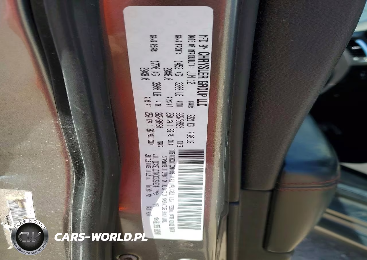 2012 Dodge Durango R VIN:1C4SDJCT0CC322634 - 13
