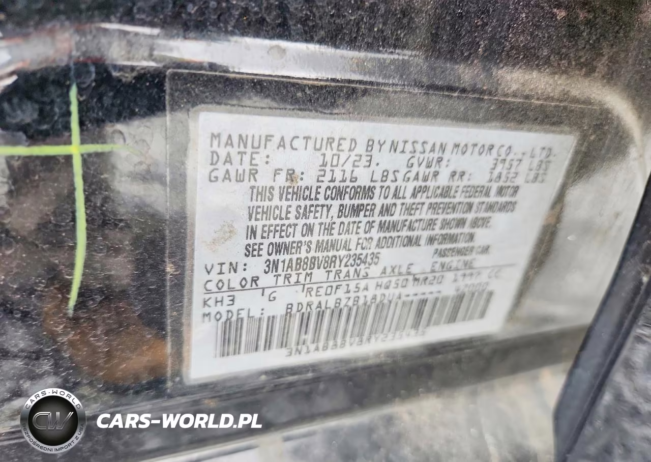 2024 Nissan Sentra S VIN:3N1AB8BV8RY235435 - 12